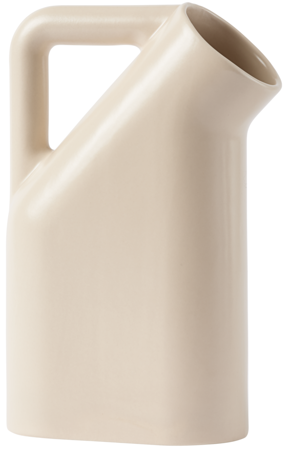 Eleganter Tub Jug aus glasiertem Steingut, spülmaschinenfest. Maße: 7.1x15.5x23.9 cm. Ideal für stilvolles Servieren.