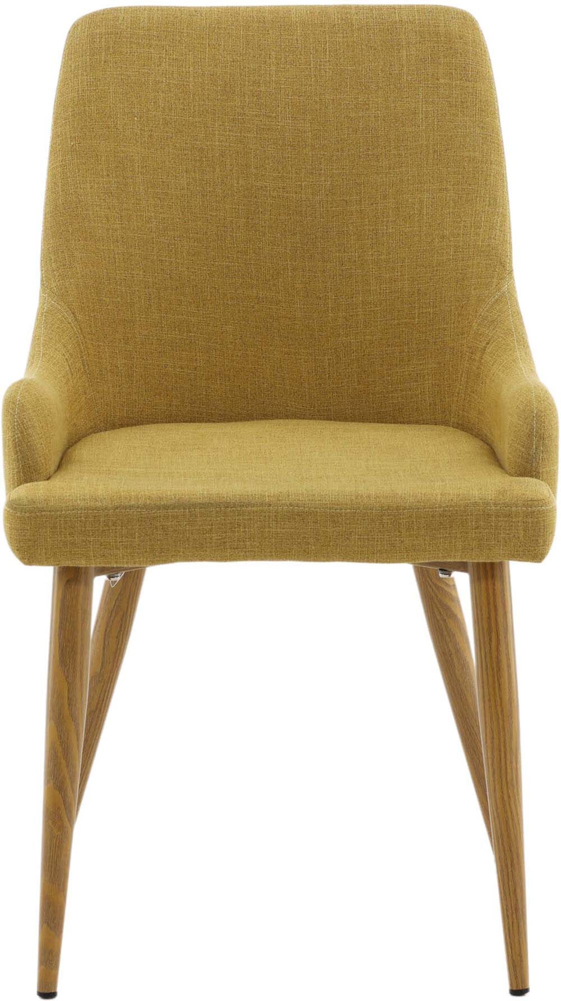 Entdecken Sie den Plaza Stuhl von Venture Home: Elegante Esszimmerstühle mit robustem Metallrahmen und weichem, grauem Polyester für höchsten Sitzkomfort.