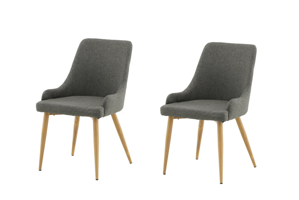 Plaza Stuhl in Dunkelgrau / Natur präsentiert im Onlineshop von KAQTU Design AG. Stuhl ist von Venture Home