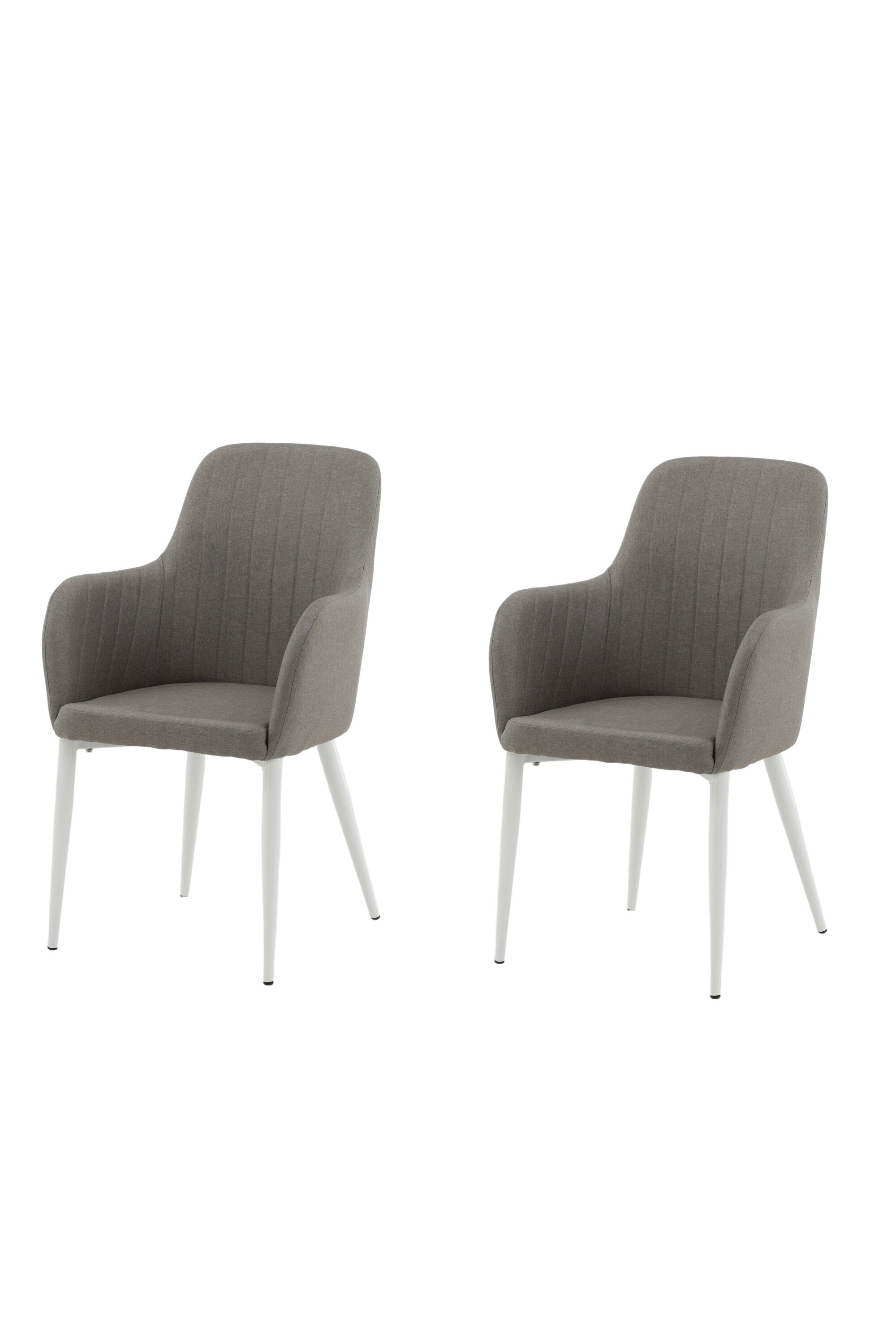 Comfort Stuhl in Grau/Weiss präsentiert im Onlineshop von KAQTU Design AG. Stuhl mit Armlehne ist von Venture Home