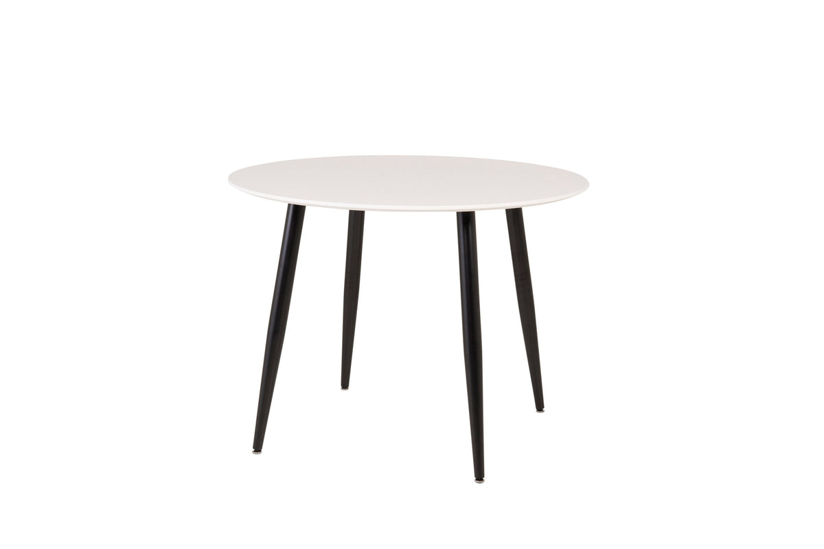Plaza Tisch in Weiss / Schwarz präsentiert im Onlineshop von KAQTU Design AG. Esstisch ist von Venture Home
