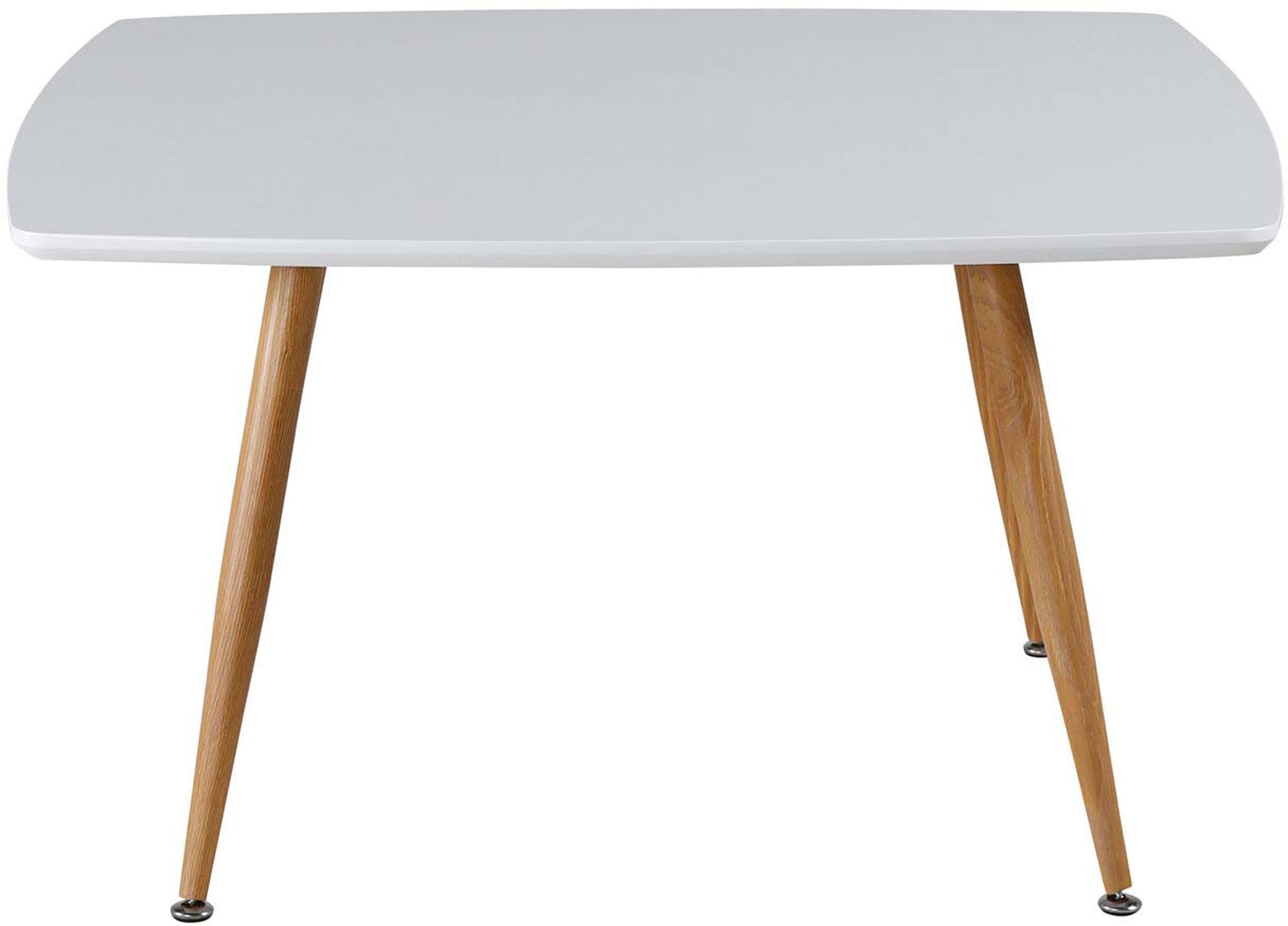 Plaza Beistelltisch in Weiss / Eiche präsentiert im Onlineshop von KAQTU Design AG. Beistelltisch ist von Venture Home