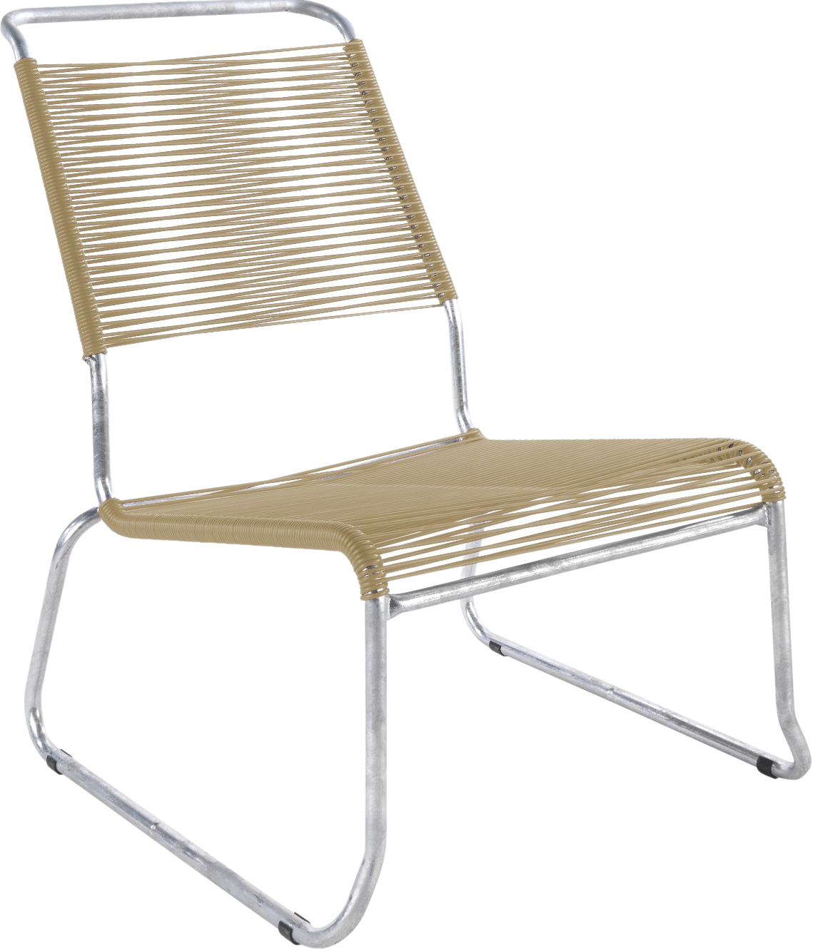 Säntis Spaghetti-Lounger mit Armlehne Hochlehner Kufen