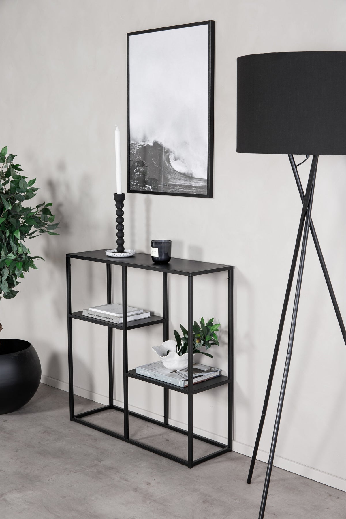 Staal Regal in Schwarz präsentiert im Onlineshop von KAQTU Design AG. Standregal ist von Venture Home
