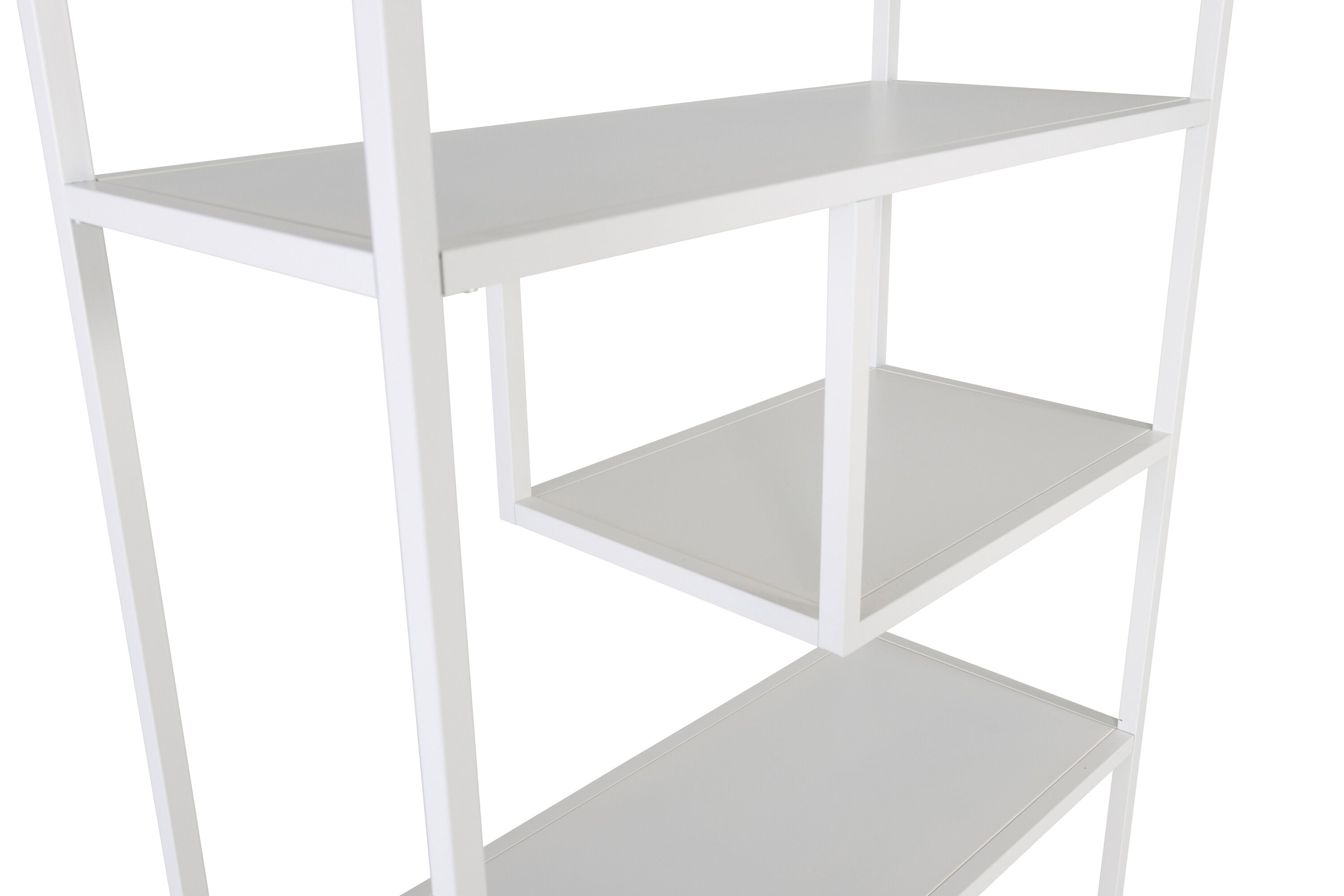 Modernes Standregal aus hochwertigem Weiß von Venture Home, perfekt für die Präsentation und Organisation von Büchern und Deko-Elementen.