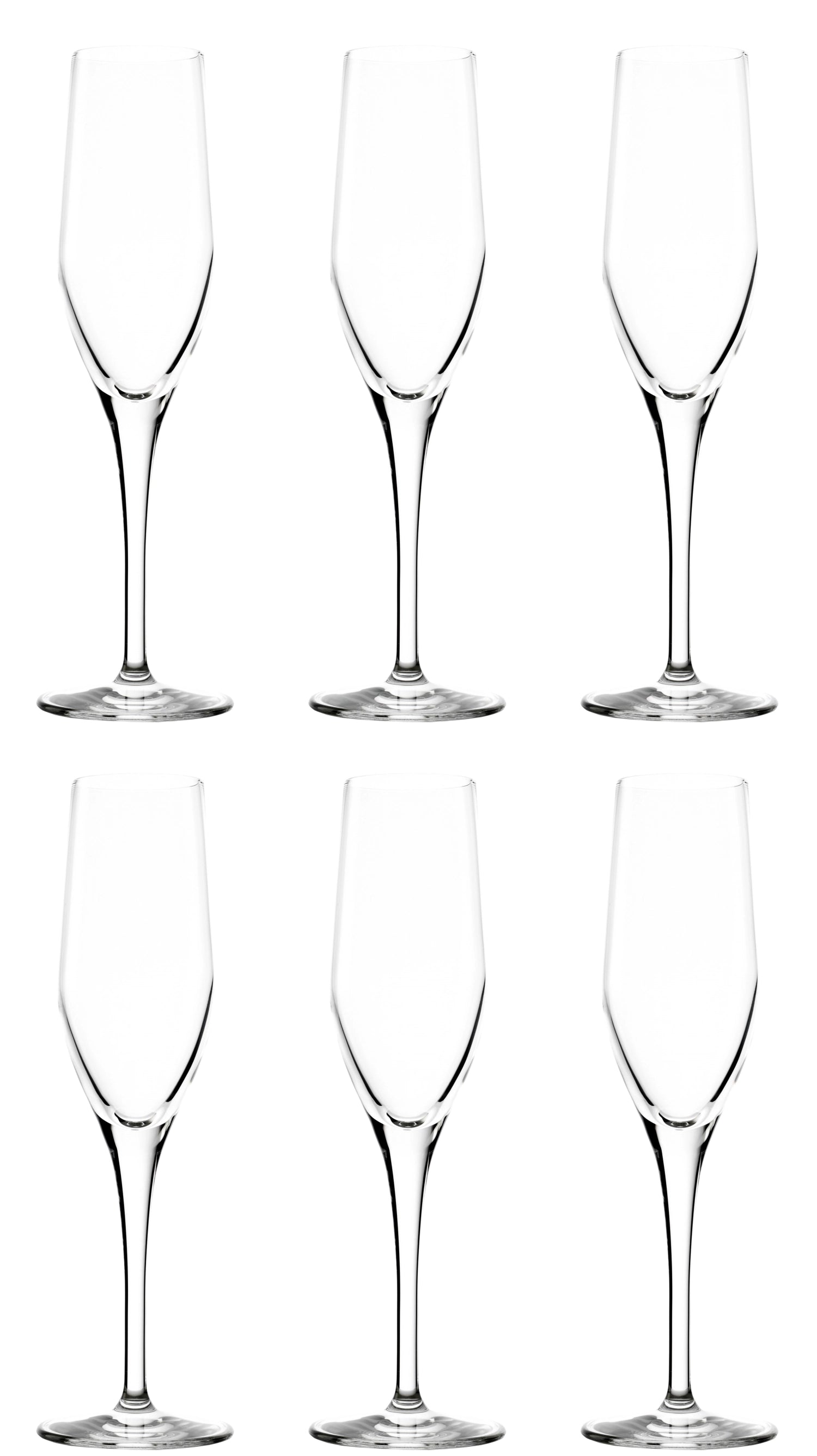 Elegantes 6er Set Sektkelche von Stölzle, 175ml, 221mm hoch, ideal für festliche Anlässe und stilvolles Anstoßen mit Champagner.