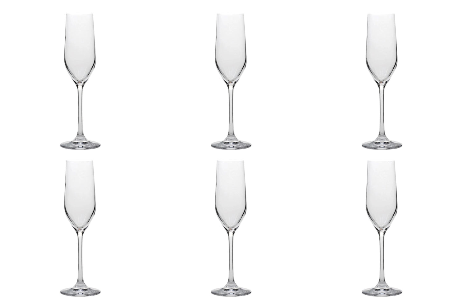 Stölzle 6er Set Grand Cuvée Sektkelche, 185ml, Höhe: 219mm, ideal für prickelnde Sekte und festliche Anlässe, stilvolles Design.