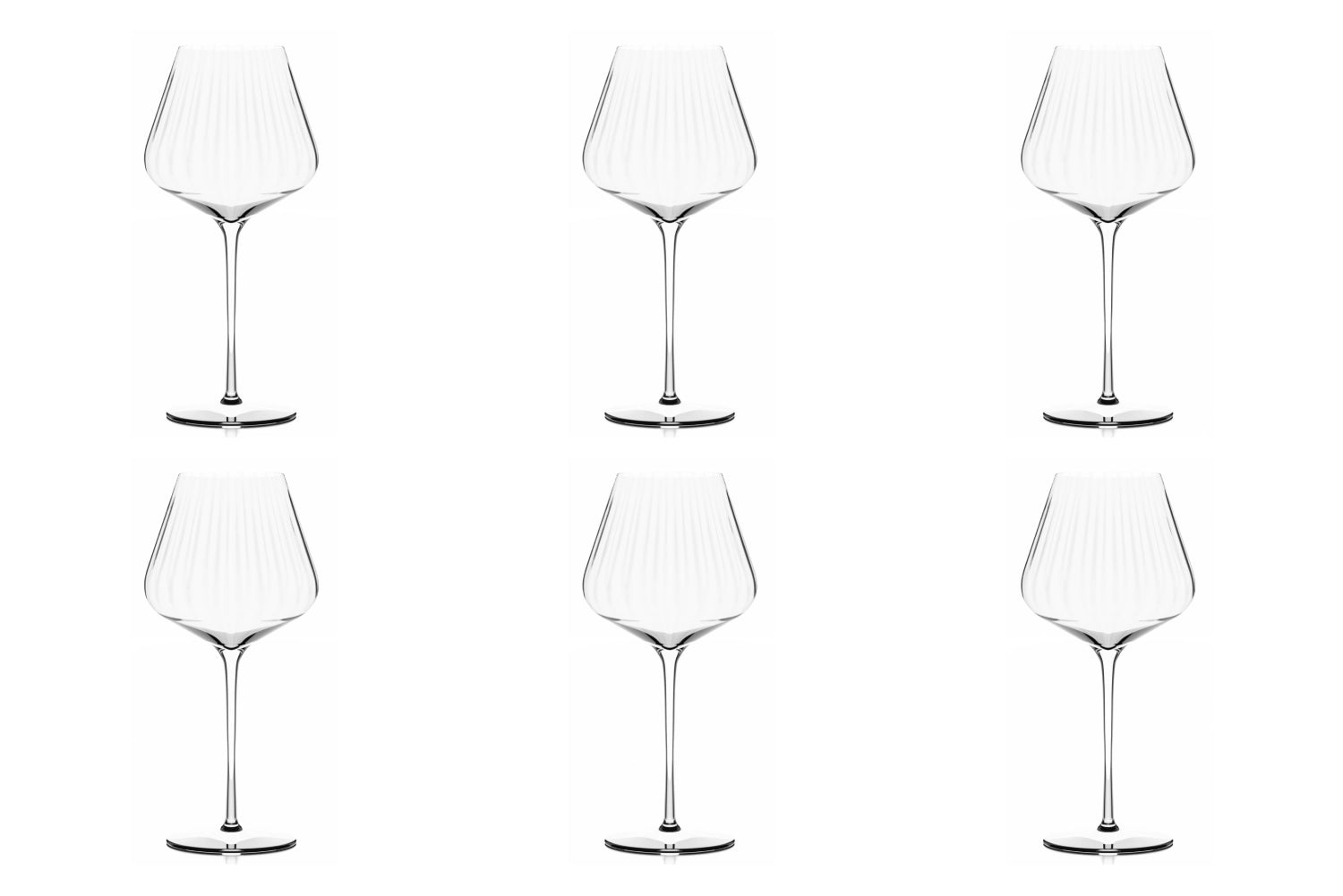 Set de 6 gobelets Symphony bordeaux 710ml h: 245mm