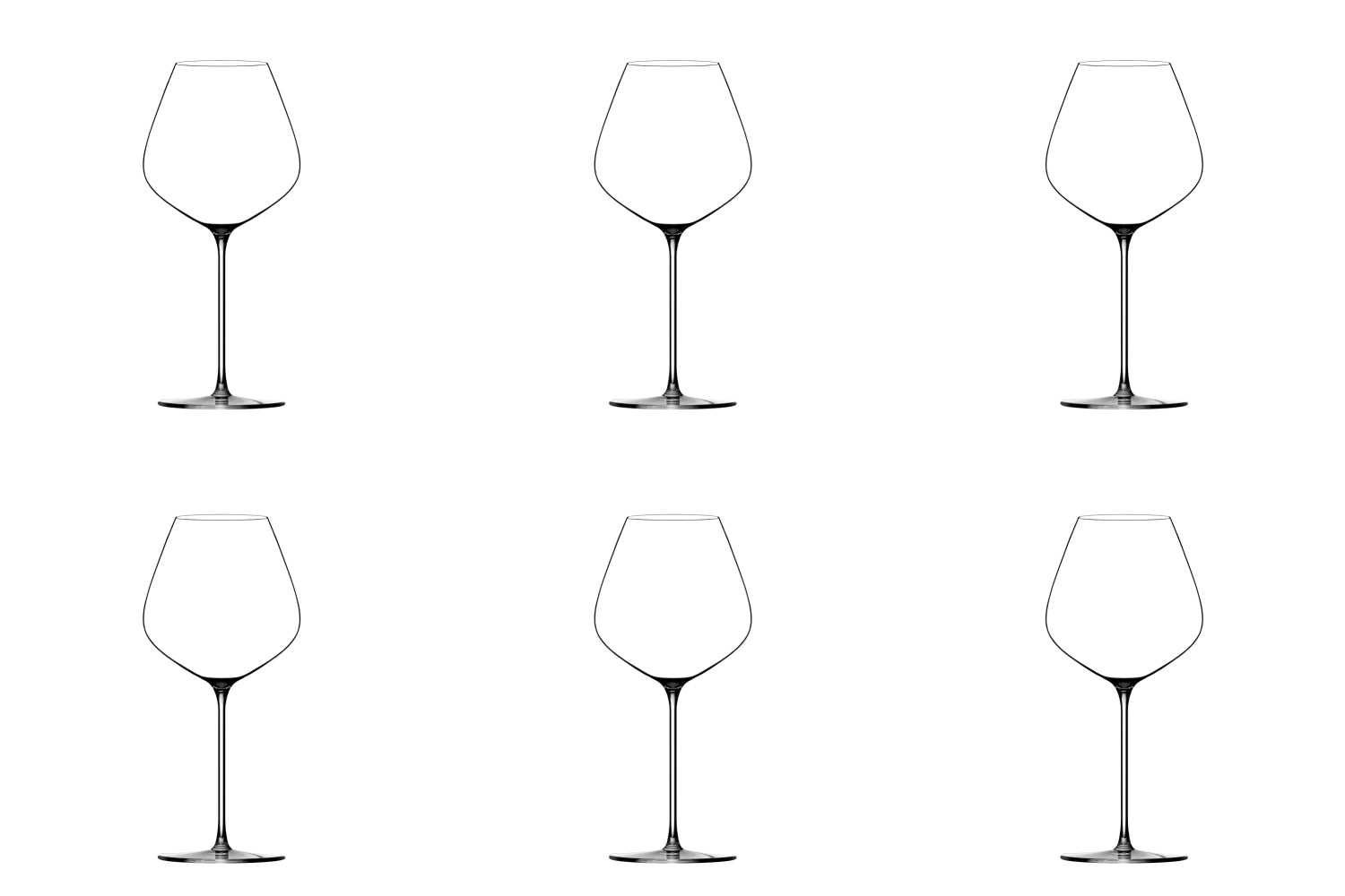 6er Set Basset Hommage Rotweinglas 72cl
