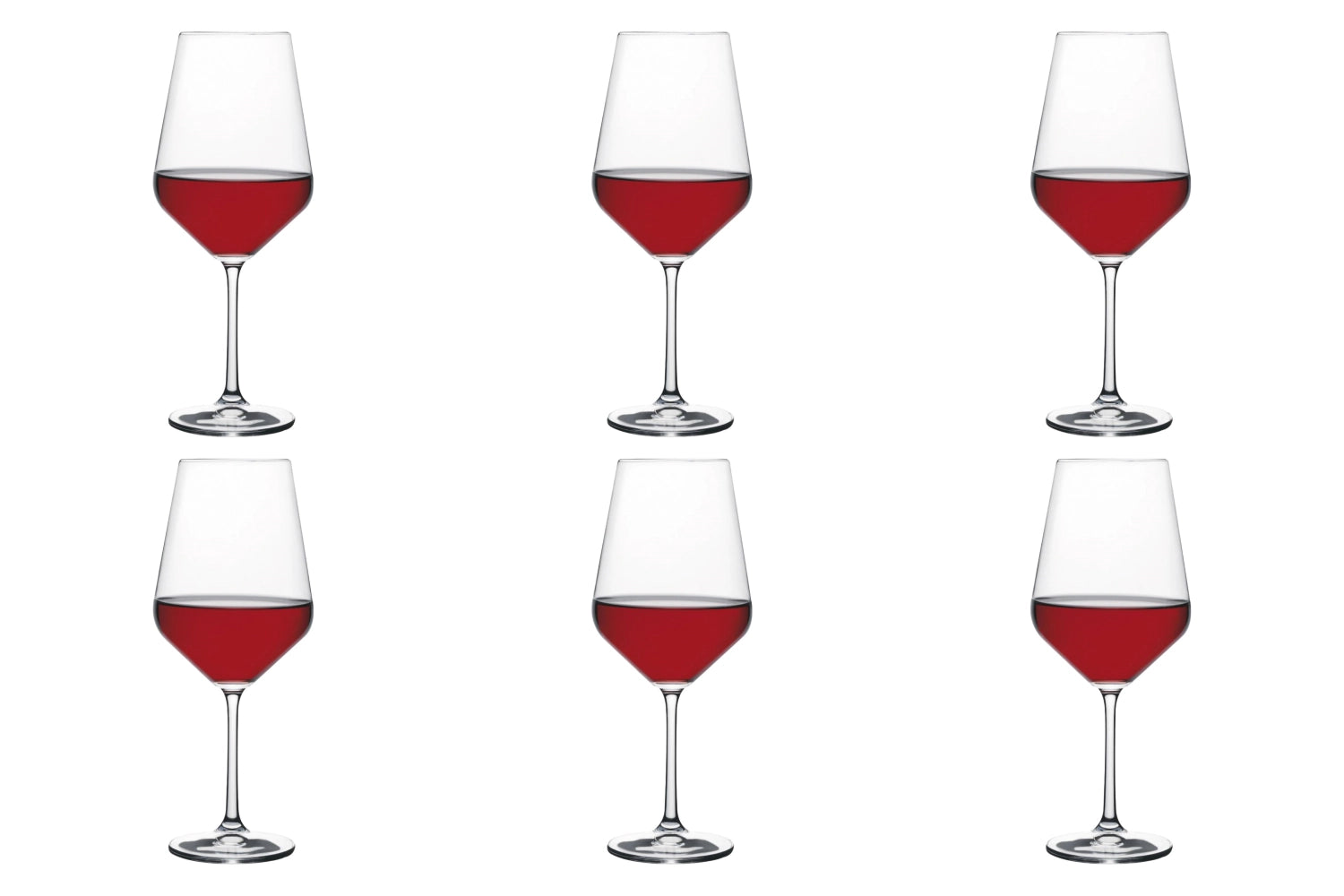 Set of 6 Harmony 53 red wine 51.2cl, 1 dl /-/ calibrated, 22.3cm
