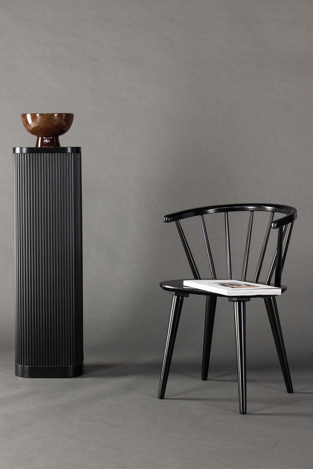 Bobby Esszimmerstuhl in Schwarz präsentiert im Onlineshop von KAQTU Design AG. Stuhl ist von Venture Home