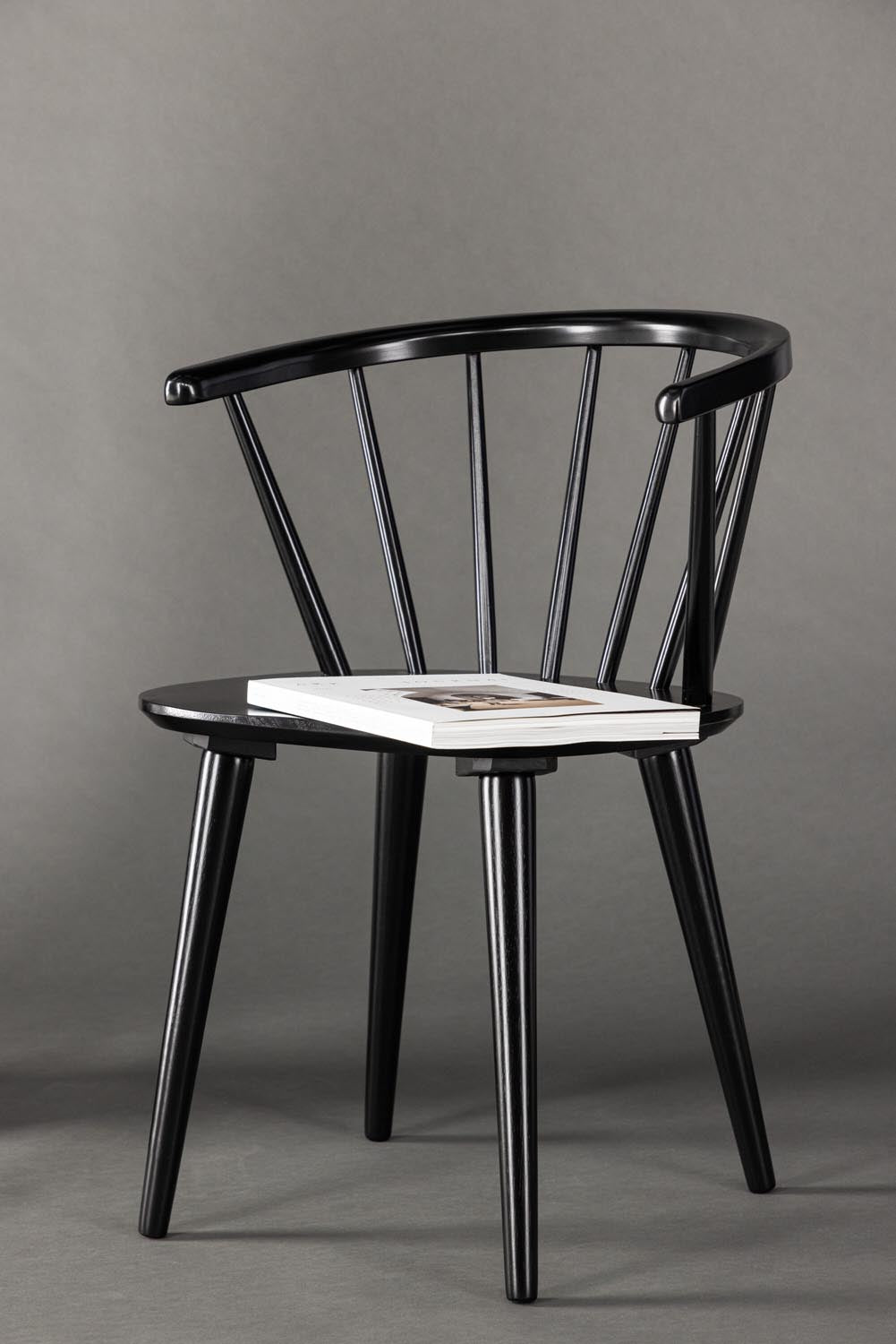 Bobby Esszimmerstuhl in Schwarz präsentiert im Onlineshop von KAQTU Design AG. Stuhl ist von Venture Home