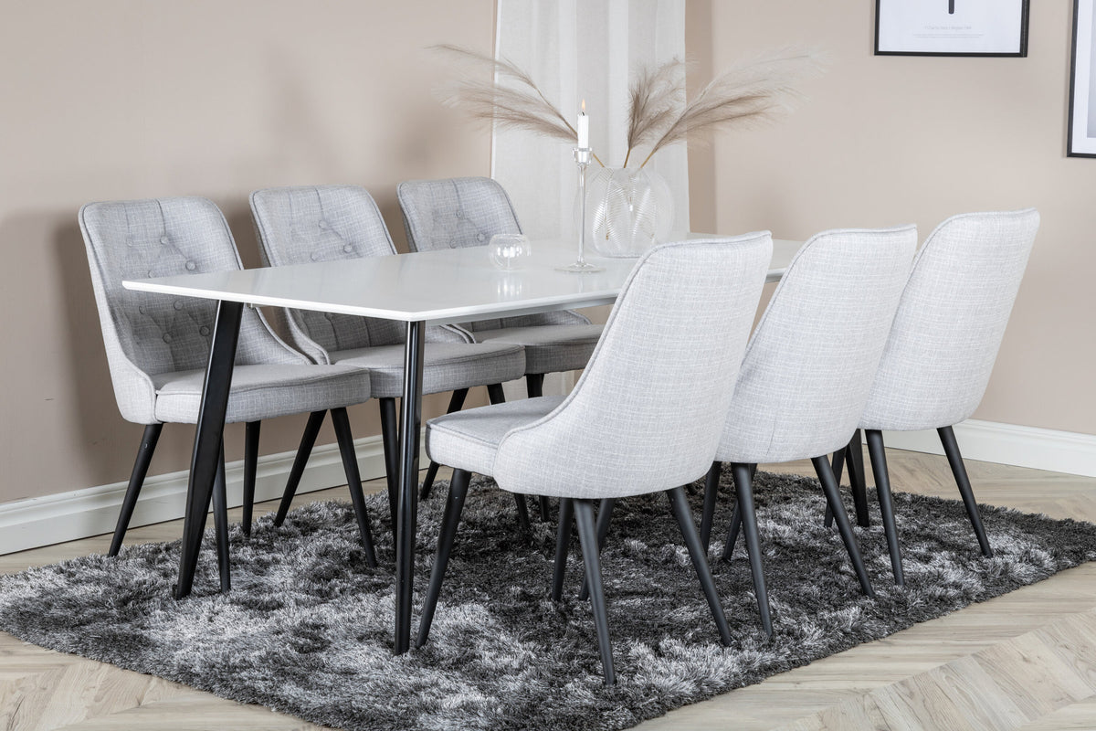 Polar Tisch in Schwarz-Weiss präsentiert im Onlineshop von KAQTU Design AG. Esstisch ist von Venture Home