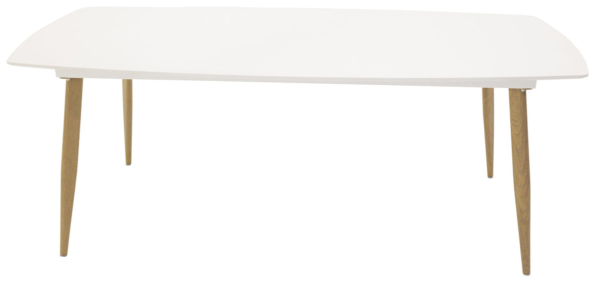 Polar Esstisch Elipse in Weiss / Eiche präsentiert im Onlineshop von KAQTU Design AG. Esstisch ist von Venture Home