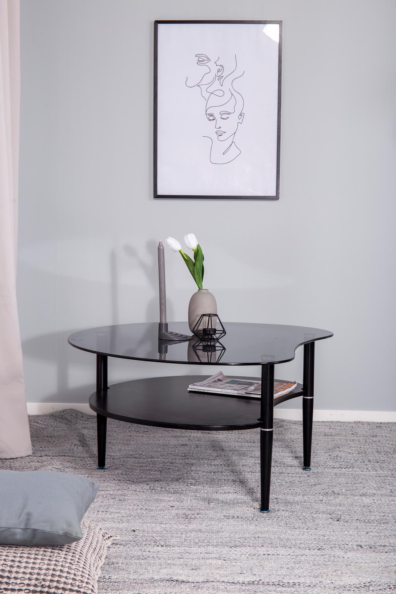 Venture Home Egg Tisch: Design-Highlight mit klarer Glasplatte.