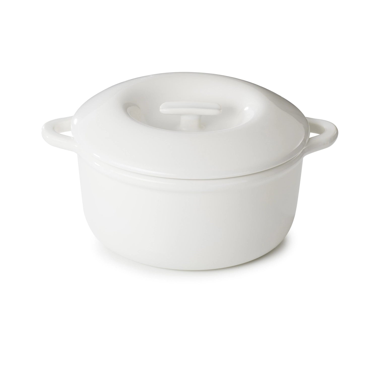 Cocotte induction Bombance D26cm alab. blanc avec couvercle