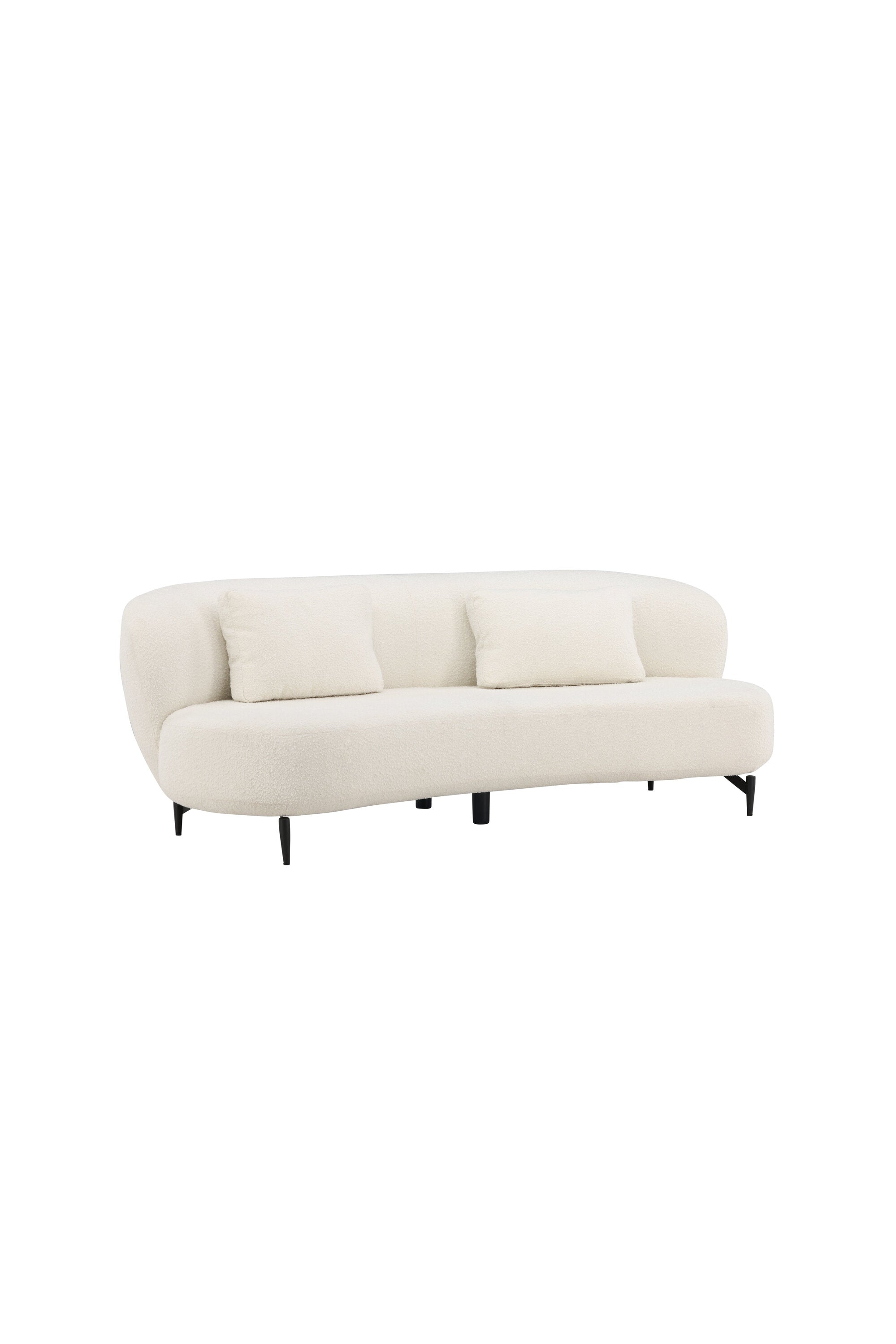 Luna 3-Seat Sofa in Schwarz-Weiss präsentiert im Onlineshop von KAQTU Design AG. 3er Sofa ist von Venture Home