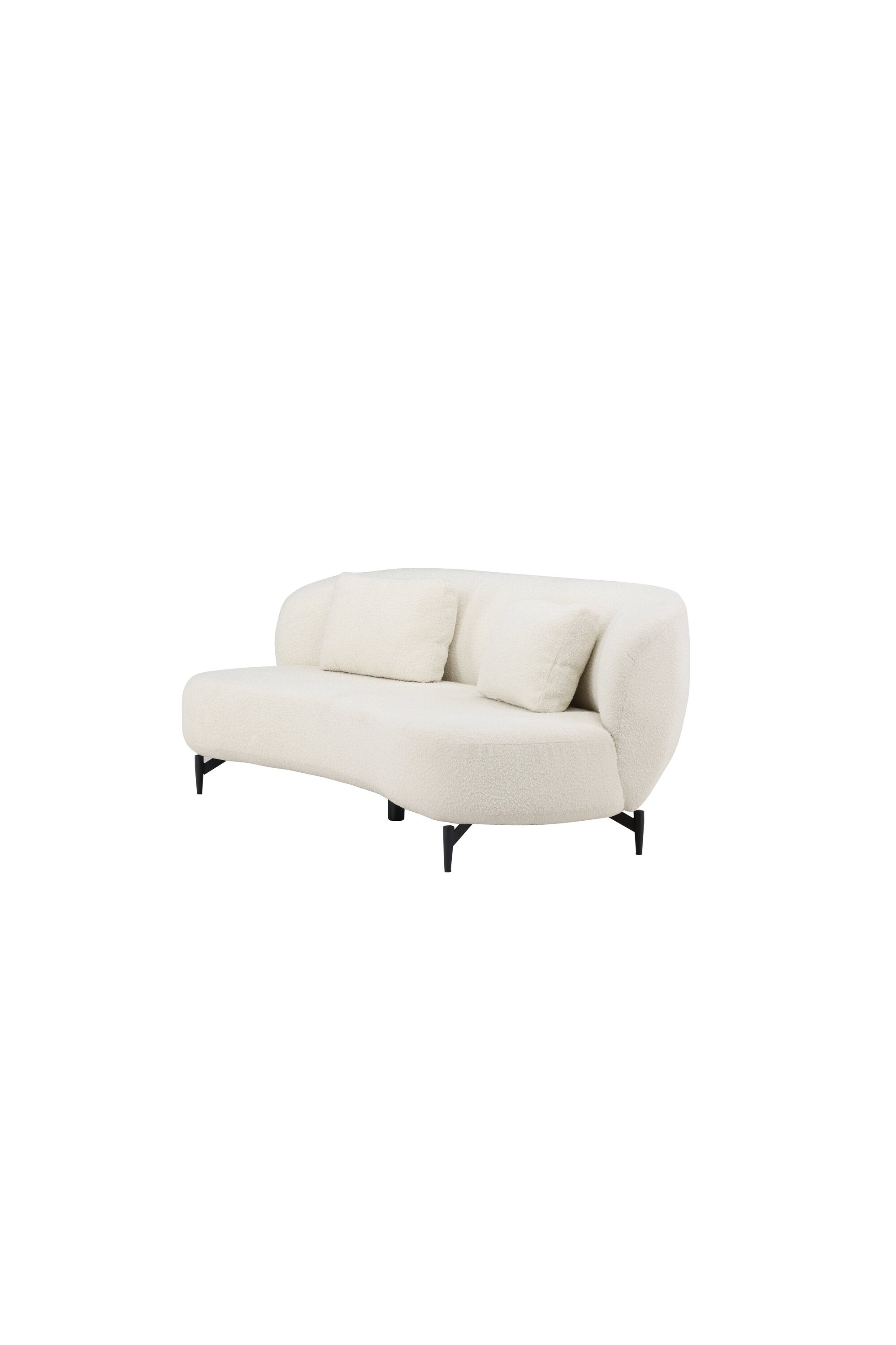 Luna 3-Seat Sofa in Schwarz-Weiss präsentiert im Onlineshop von KAQTU Design AG. 3er Sofa ist von Venture Home