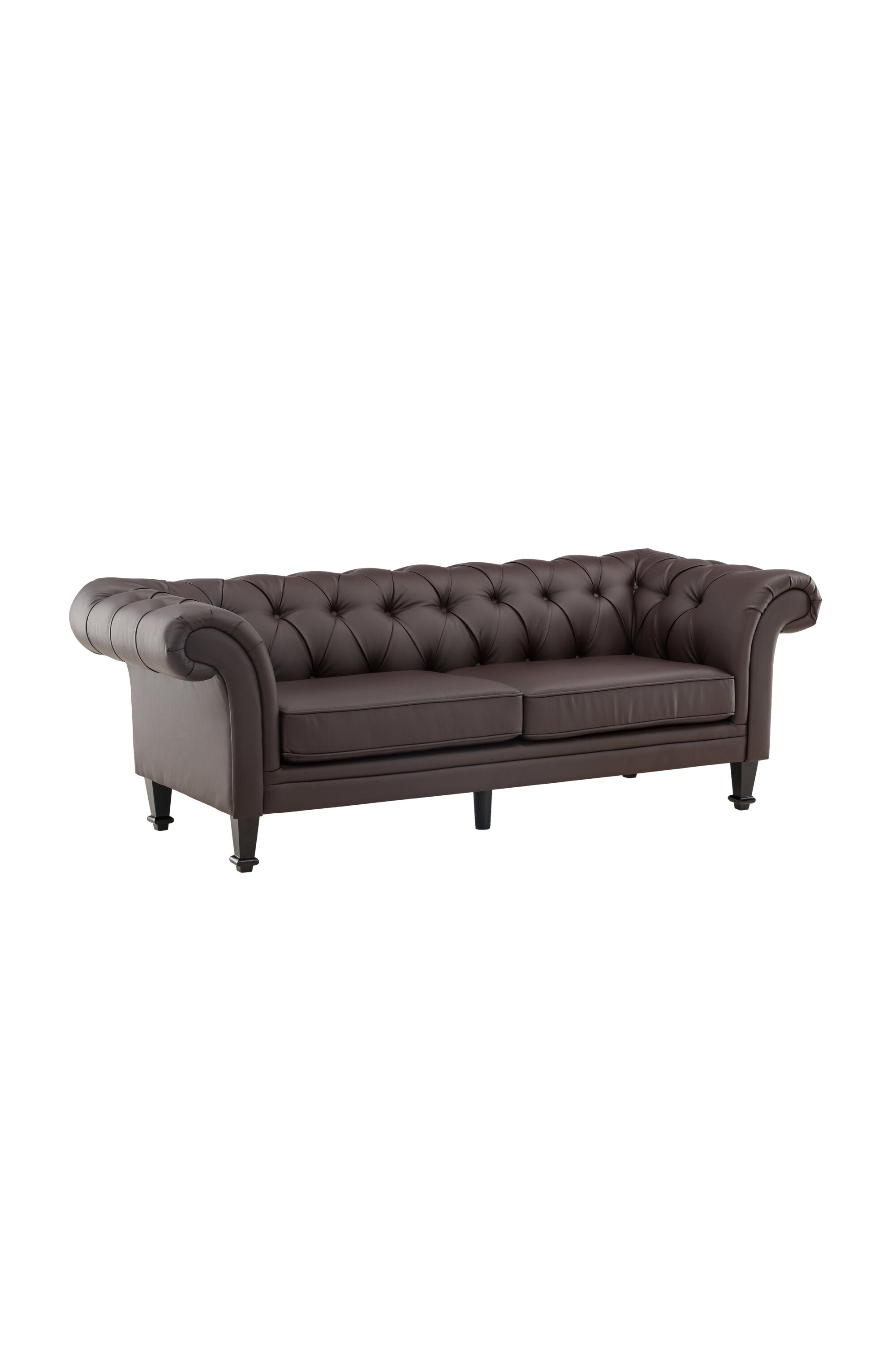 Ätran 3-Seat Sofa in Schwarz Braun präsentiert im Onlineshop von KAQTU Design AG. 3er Sofa ist von Venture Home