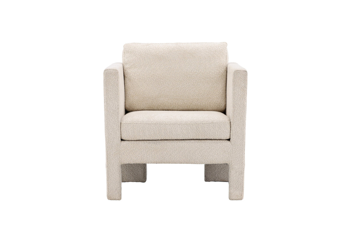 Ragusa Sessel in Weiss präsentiert im Onlineshop von KAQTU Design AG. Sessel mit Armlehnen ist von Venture Home