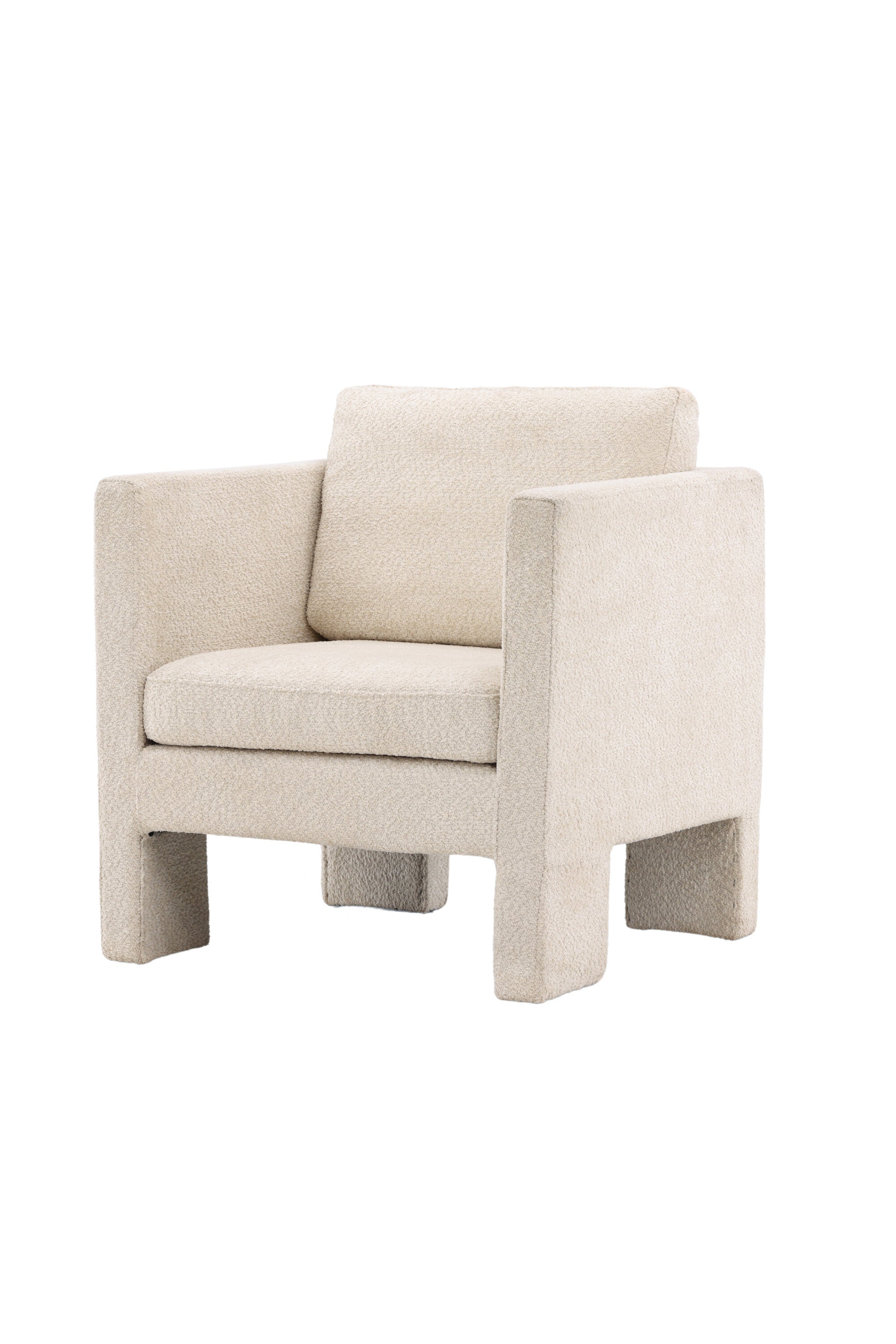 Ragusa Sessel in Weiss präsentiert im Onlineshop von KAQTU Design AG. Sessel mit Armlehnen ist von Venture Home