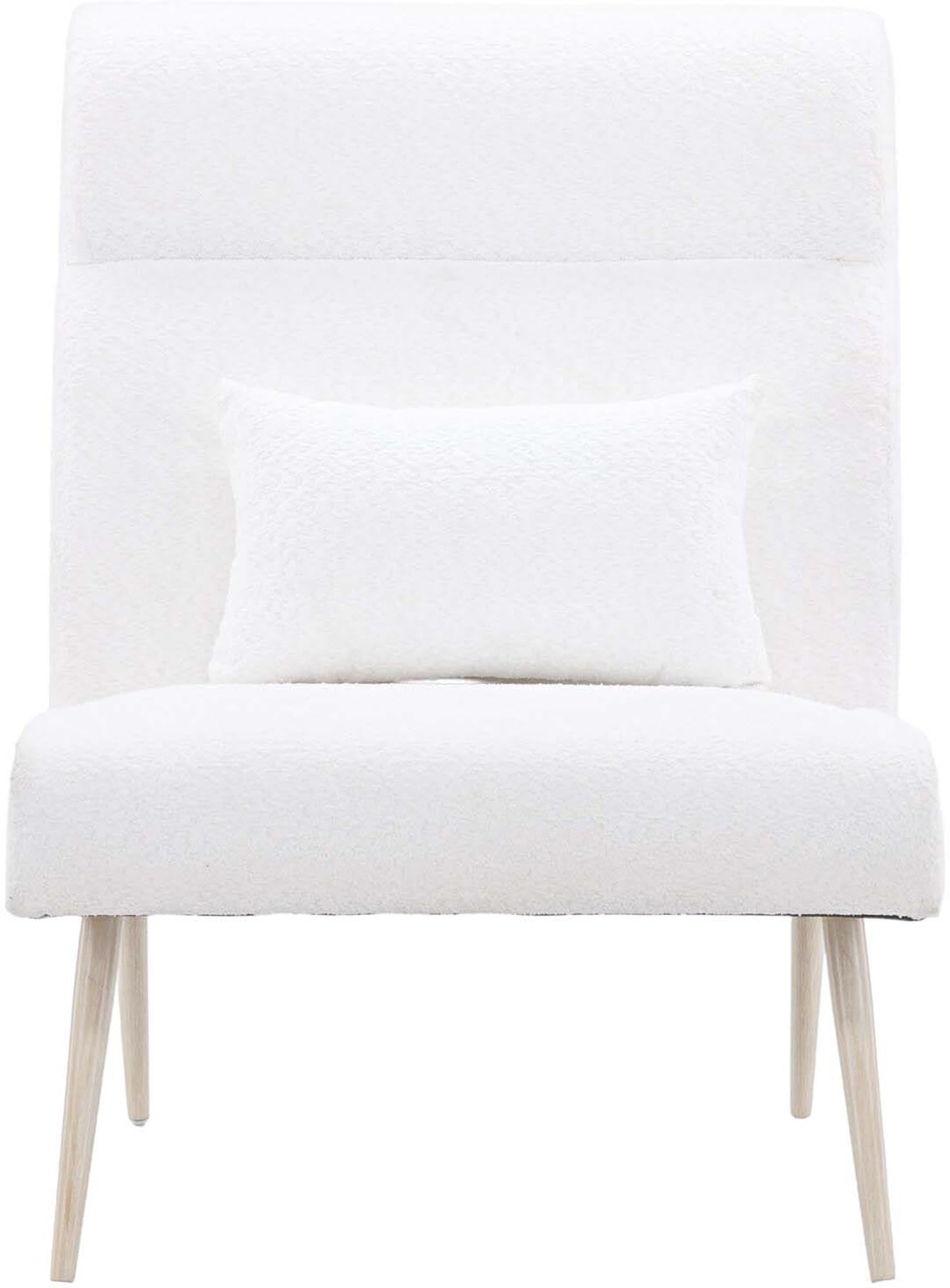 Stylischer Bloom Sessel von Venture Home: Hochwertiger Teddystoff, skandinavische Eleganz, robust und bequem. Ideal für jedes Zuhause.