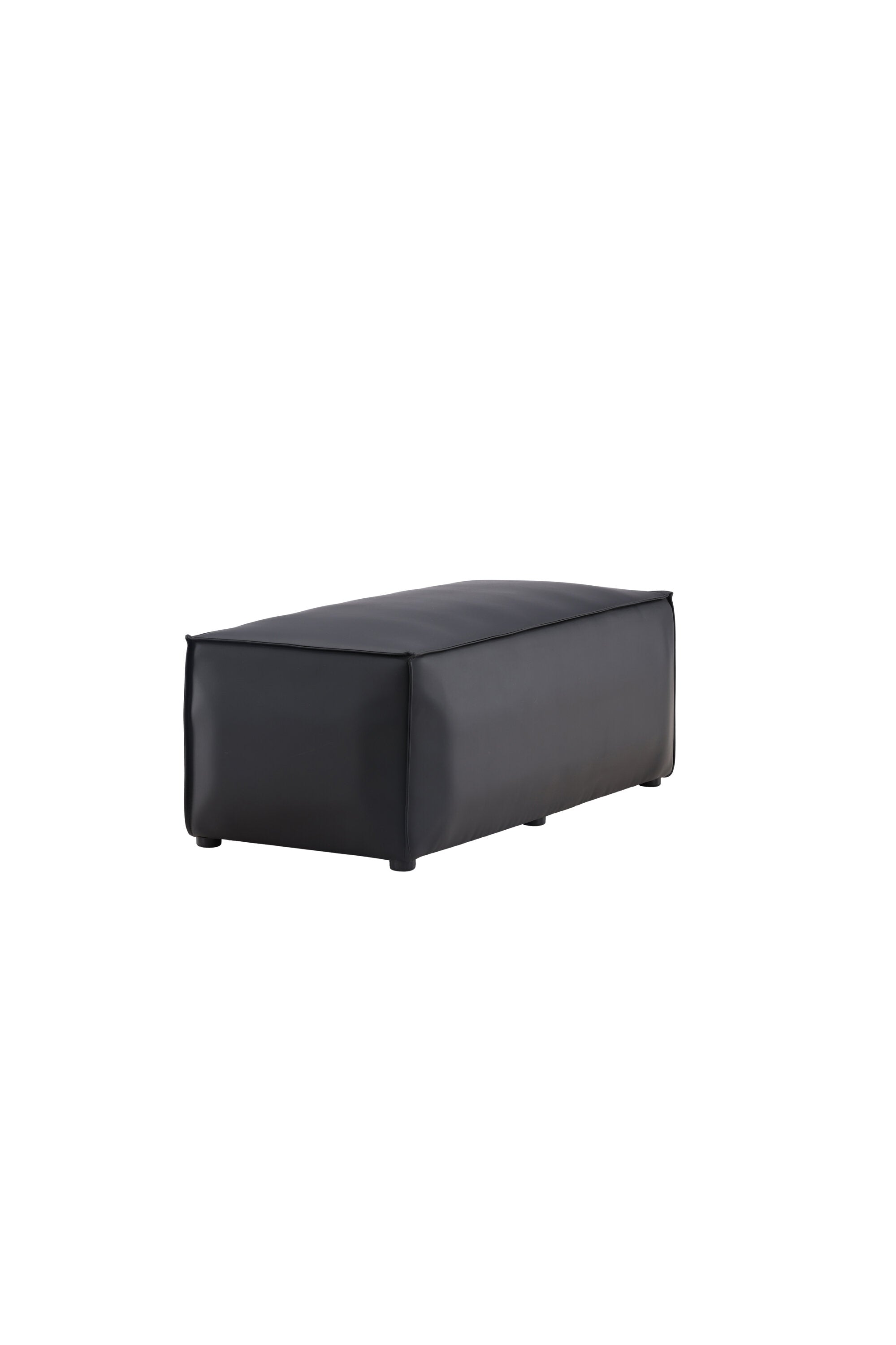 Palmero Hocker in Schwarz präsentiert im Onlineshop von KAQTU Design AG. Pouf ist von Venture Home