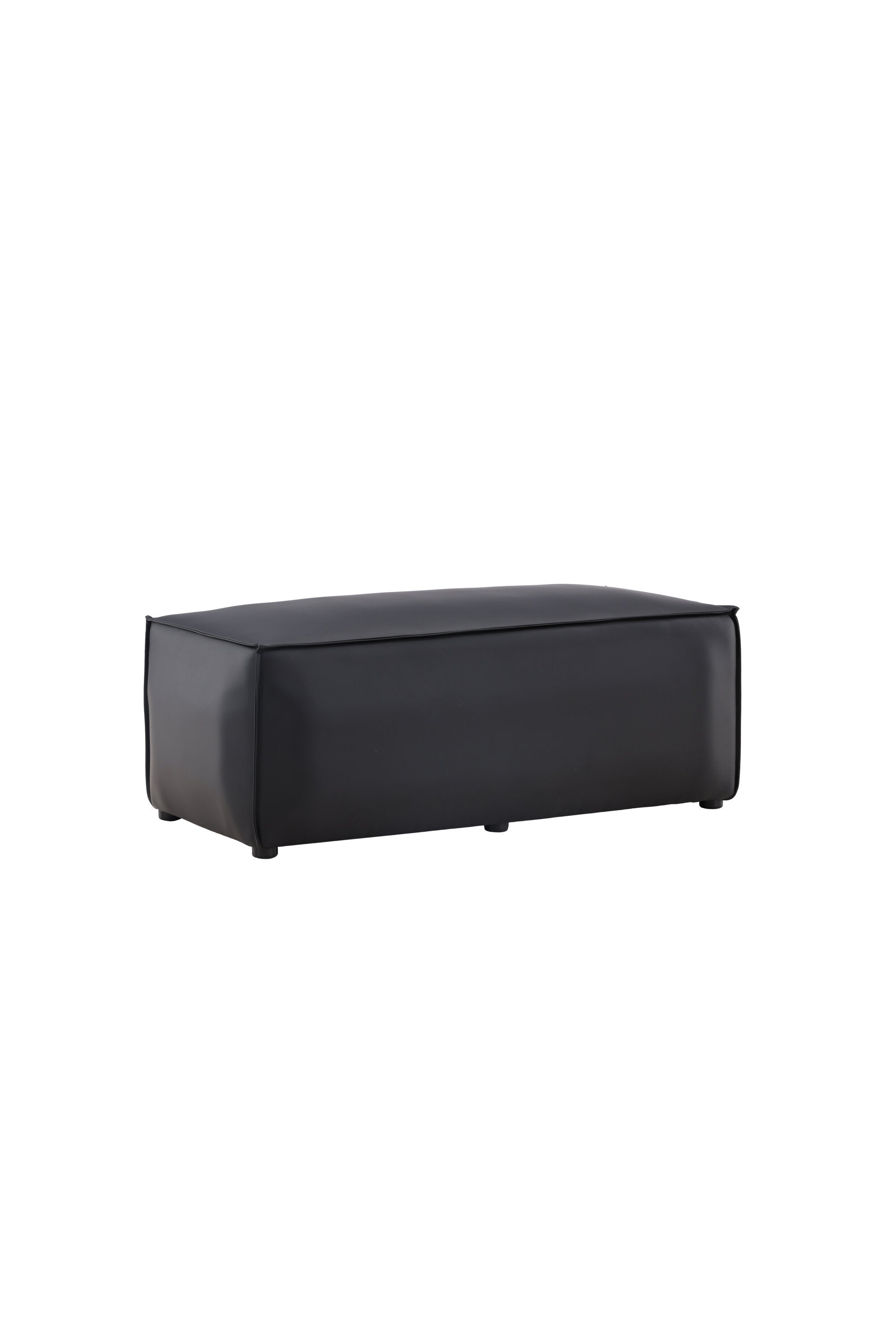 Palmero Hocker in Schwarz präsentiert im Onlineshop von KAQTU Design AG. Pouf ist von Venture Home