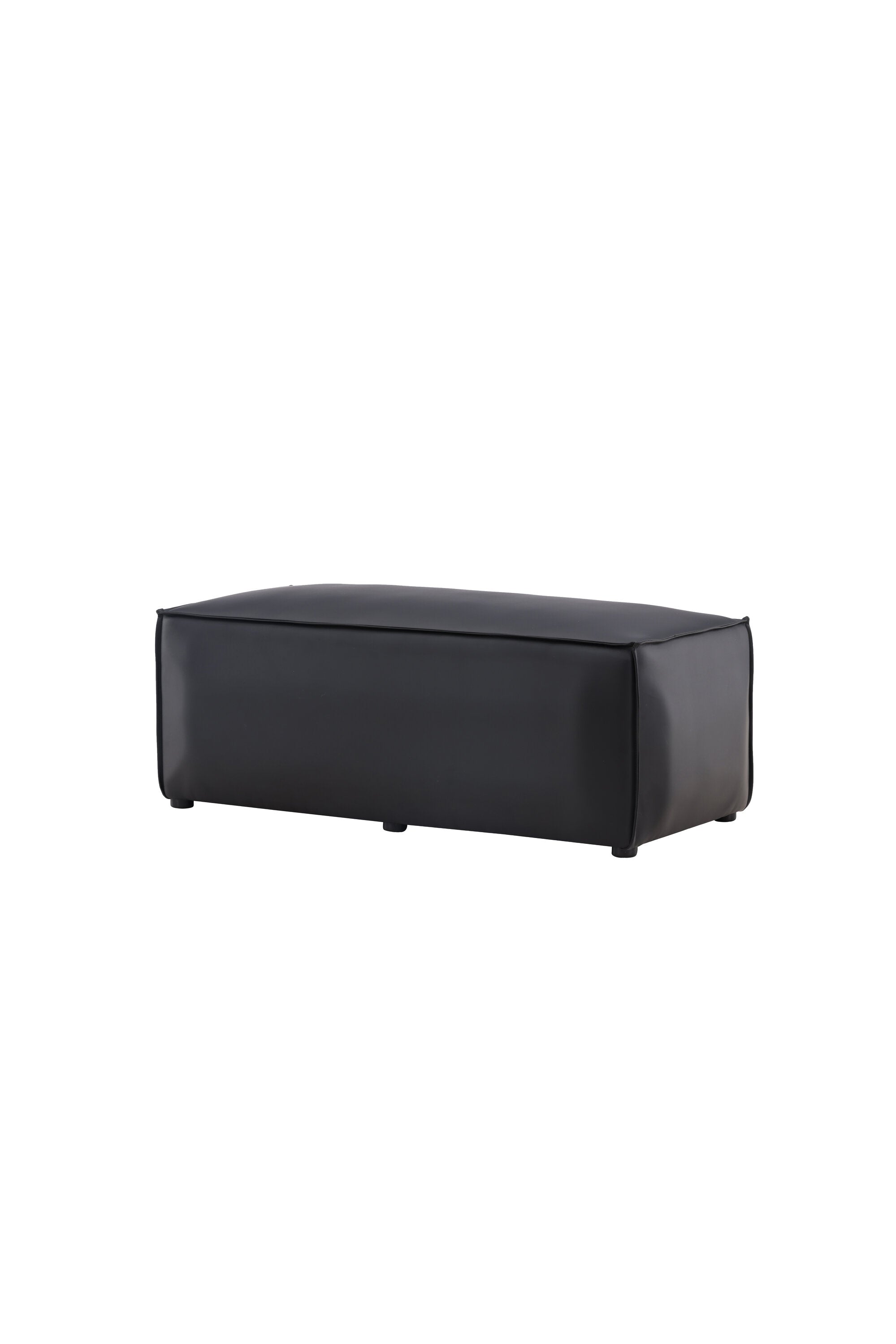 Palmero Hocker in Schwarz präsentiert im Onlineshop von KAQTU Design AG. Pouf ist von Venture Home