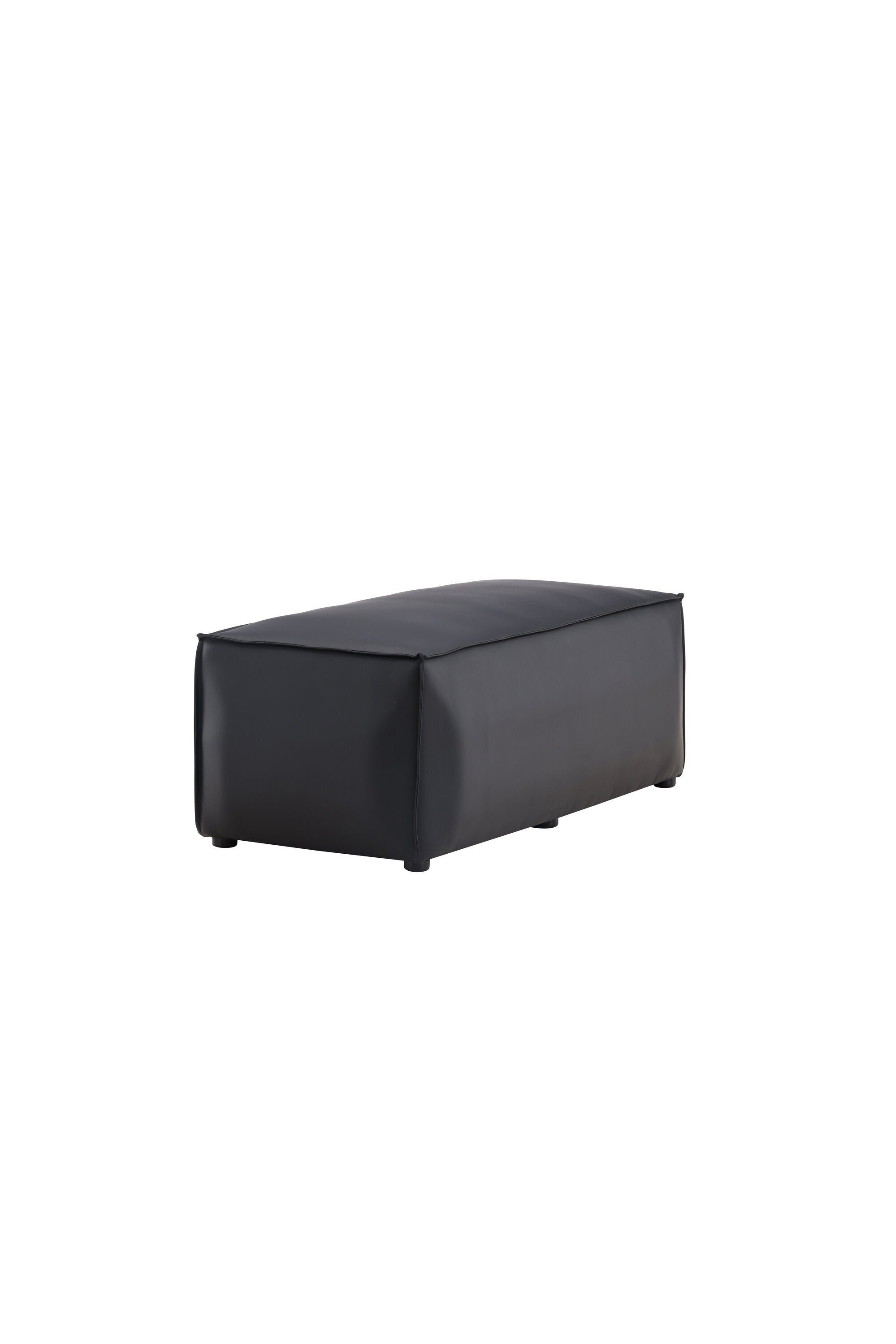 Palmero Hocker in Schwarz präsentiert im Onlineshop von KAQTU Design AG. Pouf ist von Venture Home