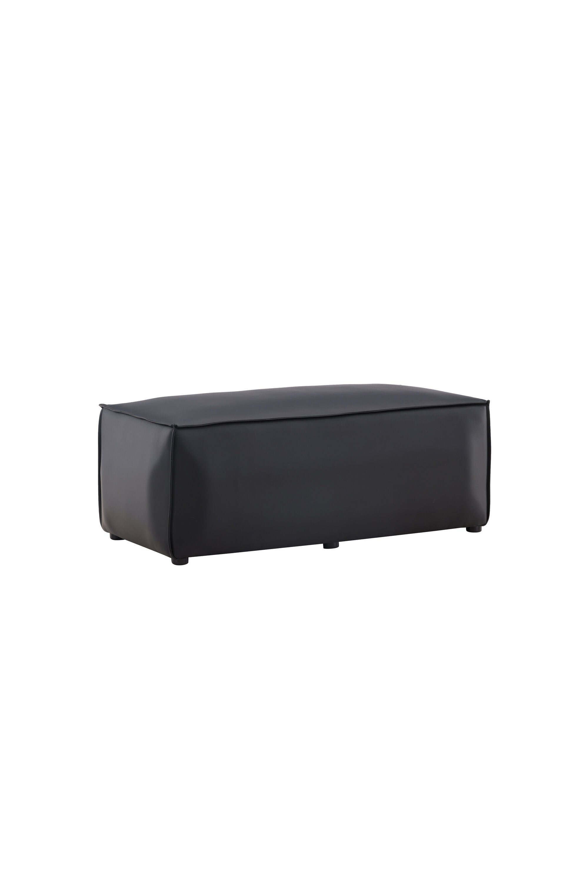 Palmero Hocker in Schwarz präsentiert im Onlineshop von KAQTU Design AG. Pouf ist von Venture Home