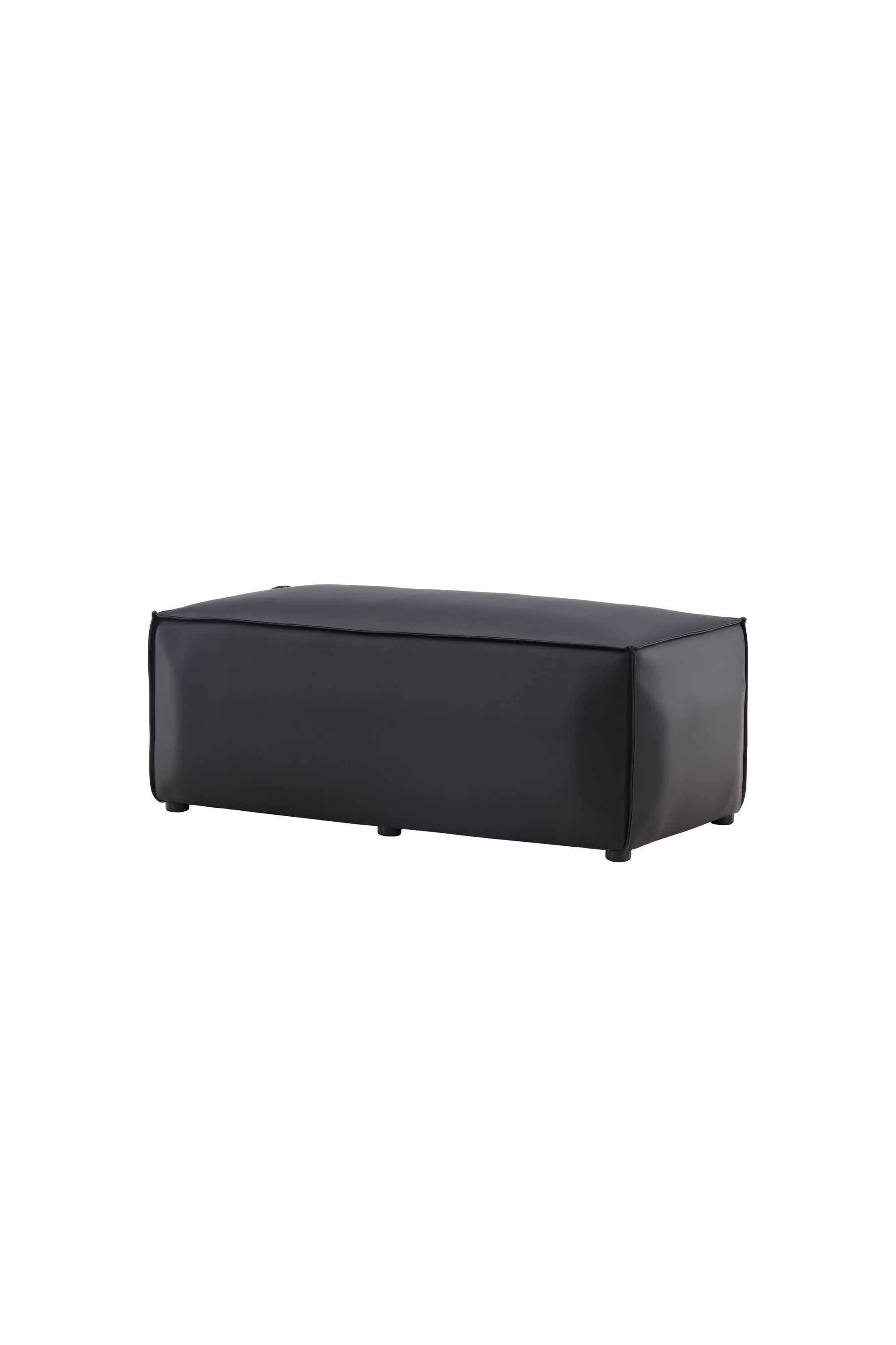 Palmero Hocker in Schwarz präsentiert im Onlineshop von KAQTU Design AG. Pouf ist von Venture Home