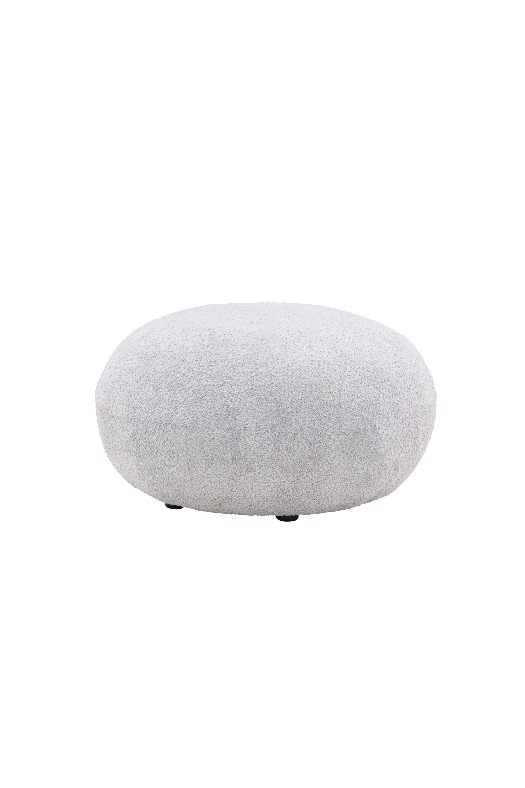 Bologna Hocker in Hellgrau präsentiert im Onlineshop von KAQTU Design AG. Pouf ist von Venture Home