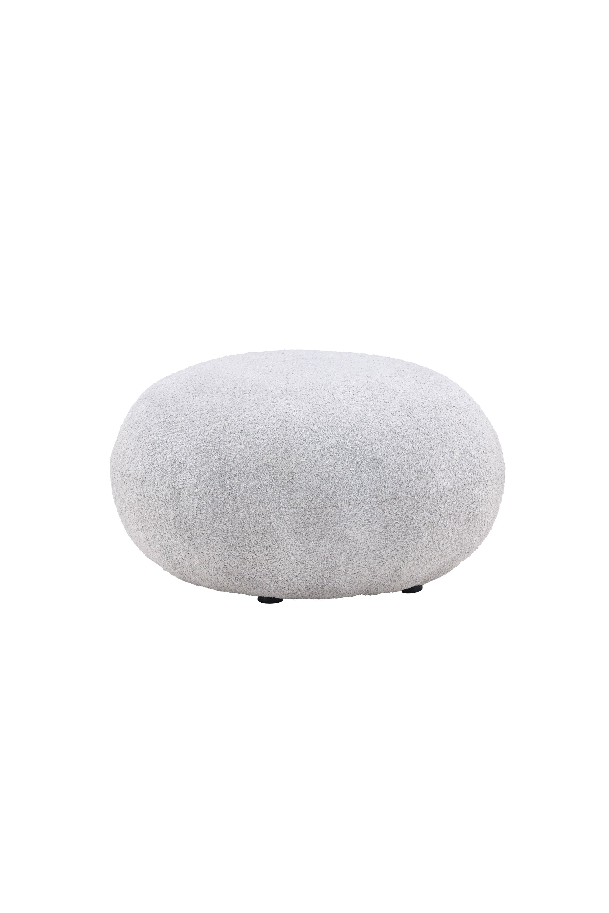 Bologna Hocker in Hellgrau präsentiert im Onlineshop von KAQTU Design AG. Pouf ist von Venture Home