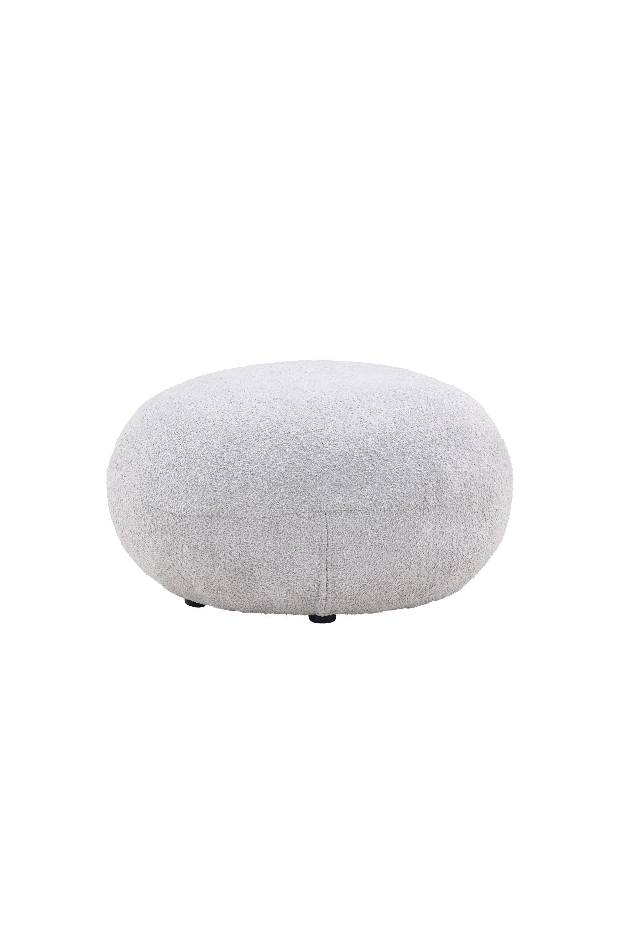 Bologna Hocker in Hellgrau präsentiert im Onlineshop von KAQTU Design AG. Pouf ist von Venture Home