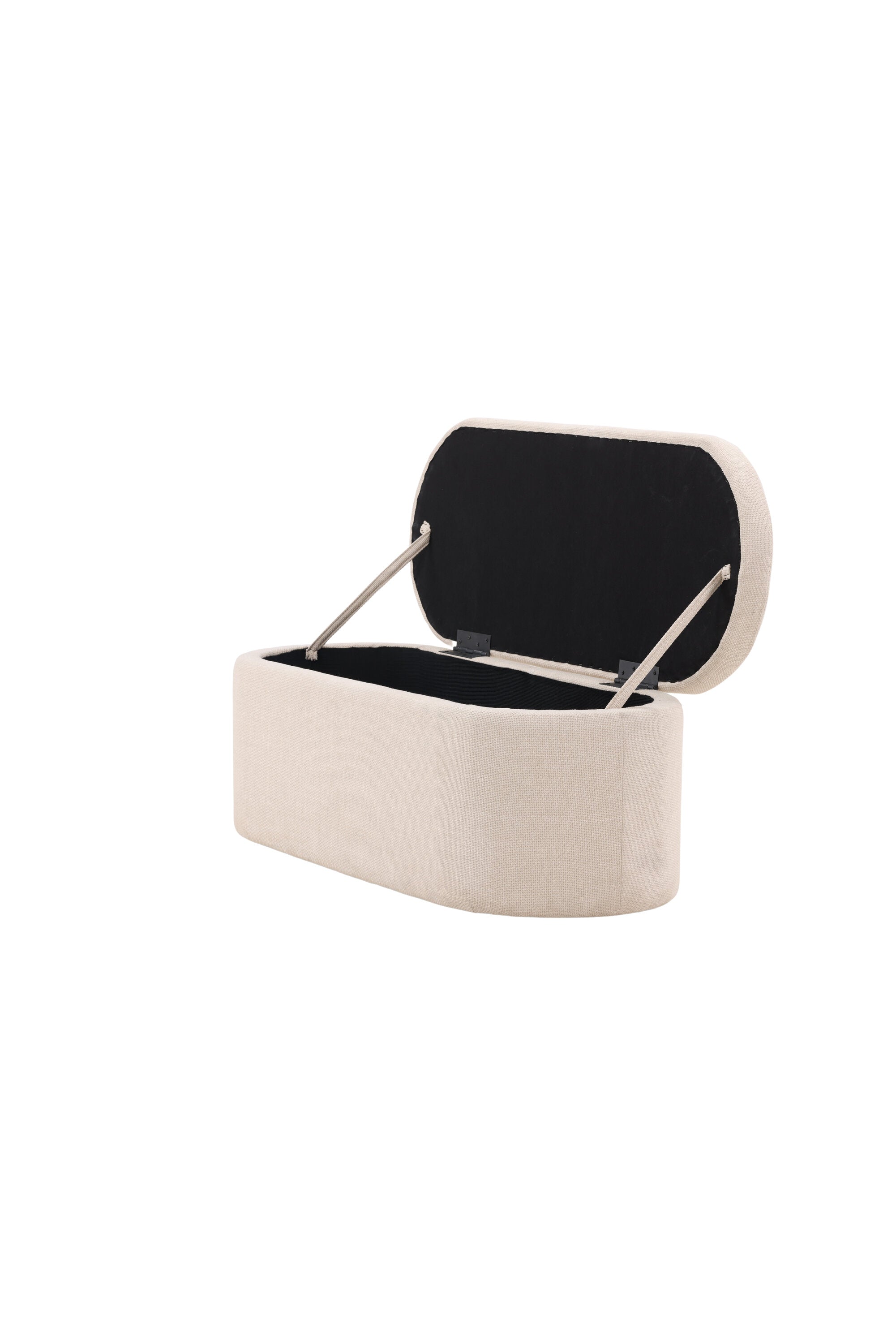 Potenza Ottoman in Cremefarben präsentiert im Onlineshop von KAQTU Design AG. Ottoman ist von Venture Home