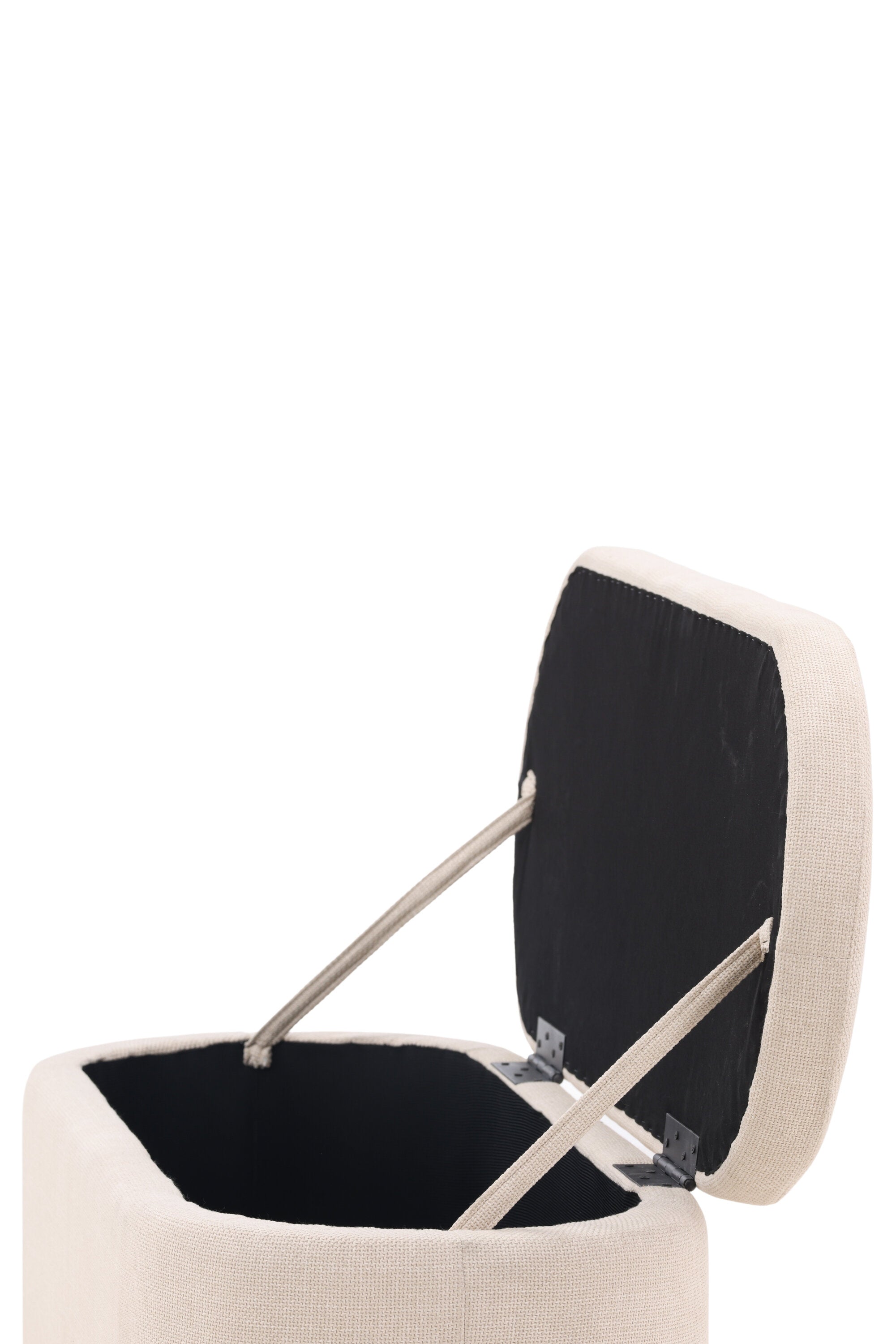 Potenza Ottoman in Cremefarben präsentiert im Onlineshop von KAQTU Design AG. Ottoman ist von Venture Home