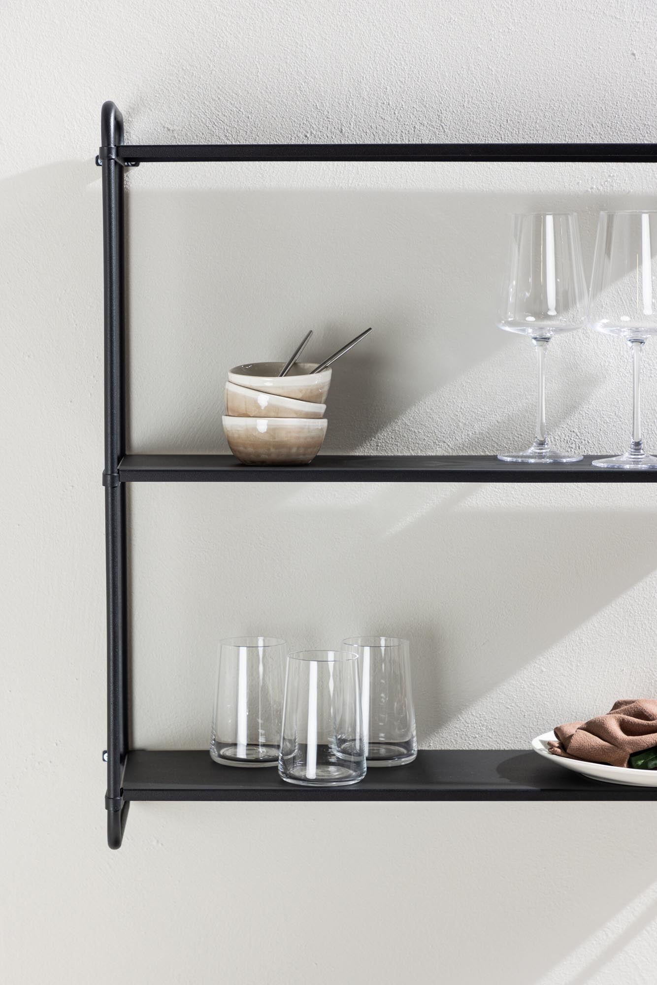 Lyon Regal: Stilvolles Eisenregal für Ihre Schätze, mit drei geräumigen Ablagen für Bücher, Pflanzen und mehr.