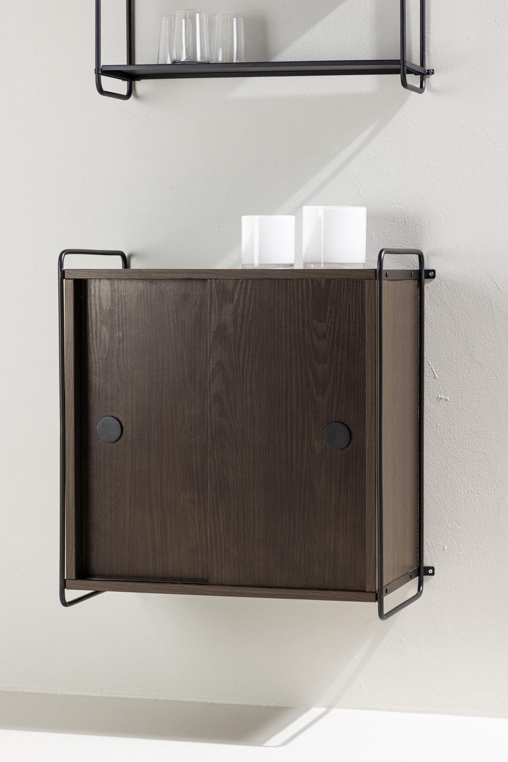 Paris Wandregal in Schwarz/Mokka präsentiert im Onlineshop von KAQTU Design AG. Wandregal ist von Venture Home