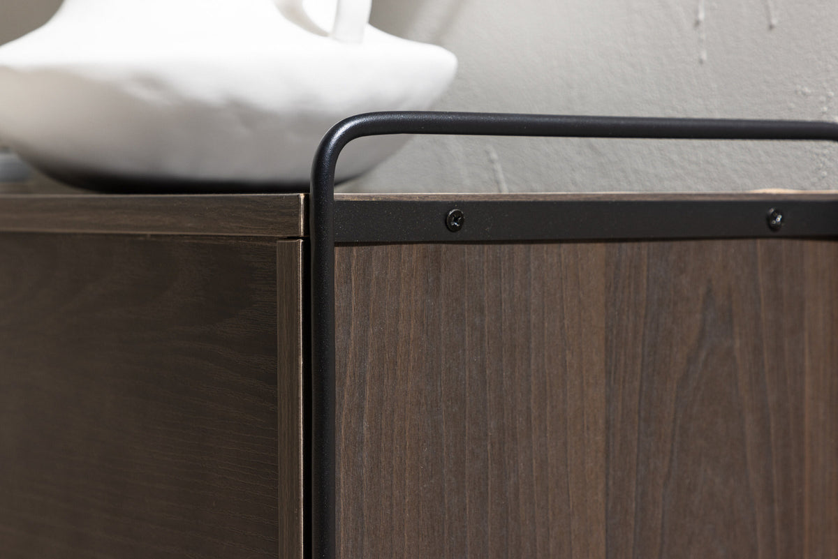 Paris Wandregal in Schwarz/Mokka präsentiert im Onlineshop von KAQTU Design AG. Wandregal ist von Venture Home