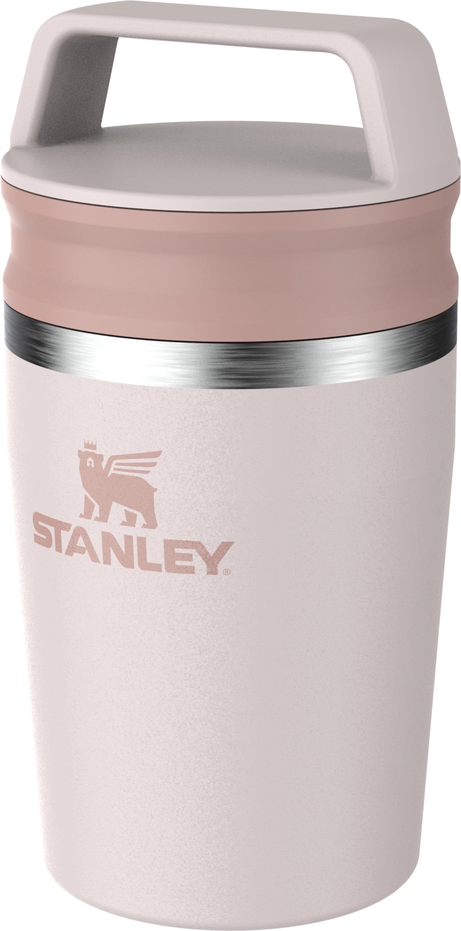 Stylischer und praktischer Café-To-Go Travel Mug in sanftem Rose Quartz, ideal für heiße Getränke unterwegs. Perfekt für den modernen Lifestyle.