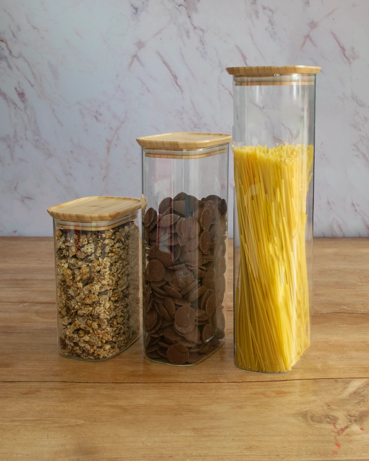 Vorratsglas mit Bambusdeckel 1.8l 12.5x8.5x26.1cm