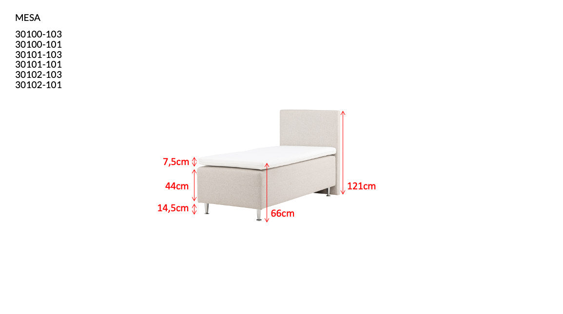 Bett Mesa in Dunkelgrau präsentiert im Onlineshop von KAQTU Design AG. Bett ist von Venture Home