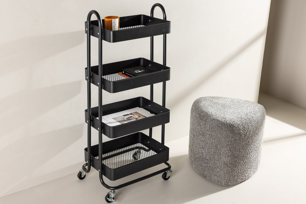 Manaus Kommode in Schwarz präsentiert im Onlineshop von KAQTU Design AG. Servierwagen ist von Venture Home