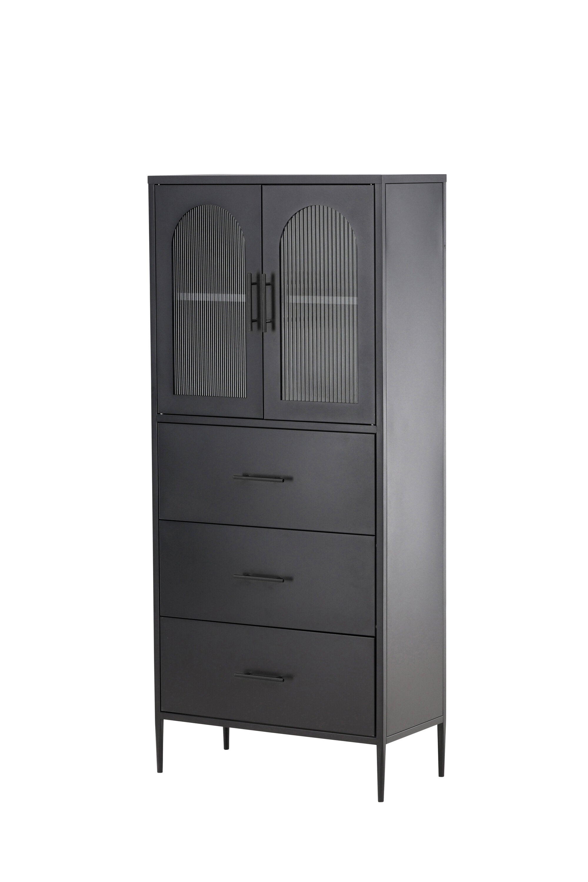 Kabinett La Paz in Schwarz präsentiert im Onlineshop von KAQTU Design AG. Cabinet ist von Venture Home