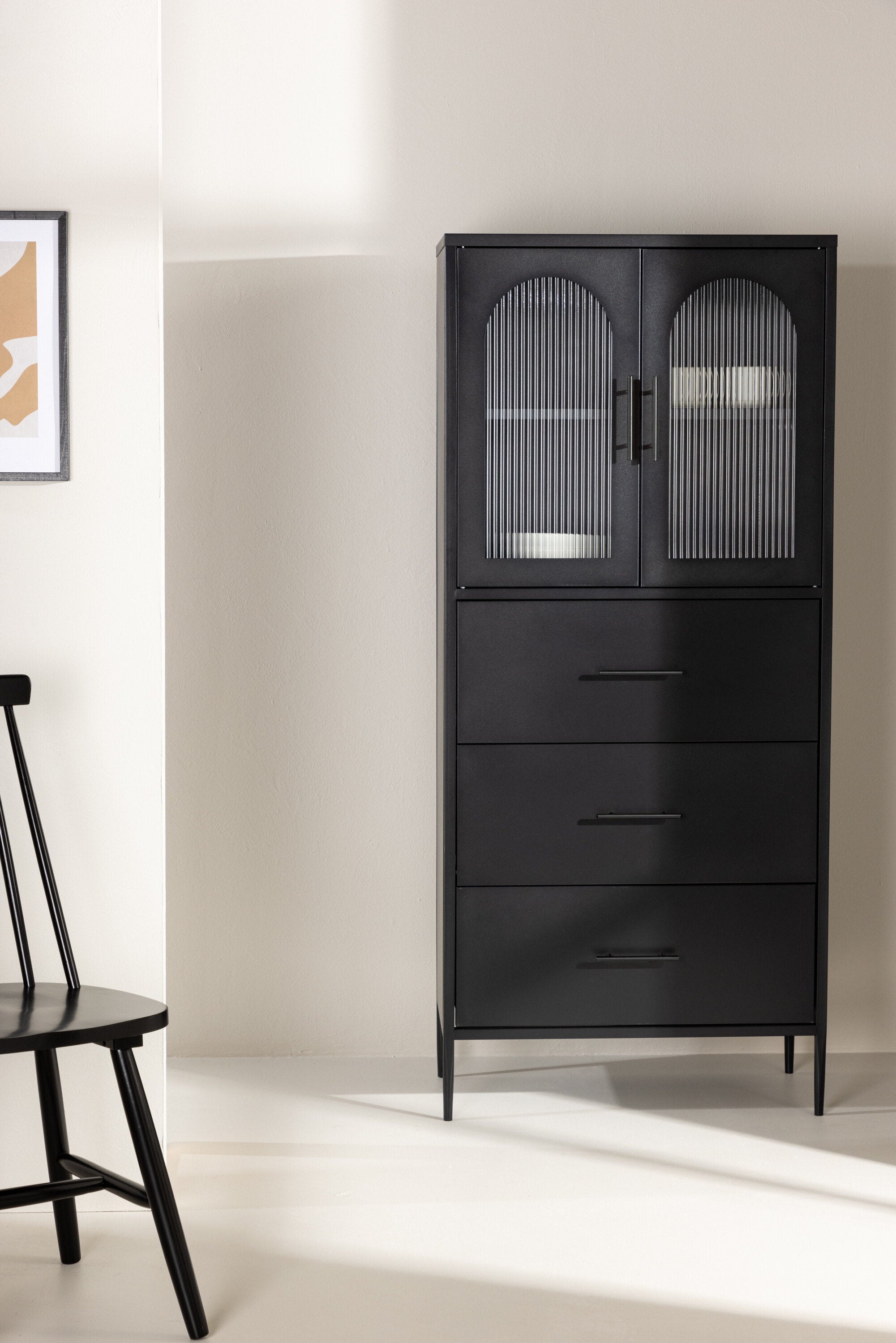 Kabinett La Paz in Schwarz präsentiert im Onlineshop von KAQTU Design AG. Cabinet ist von Venture Home