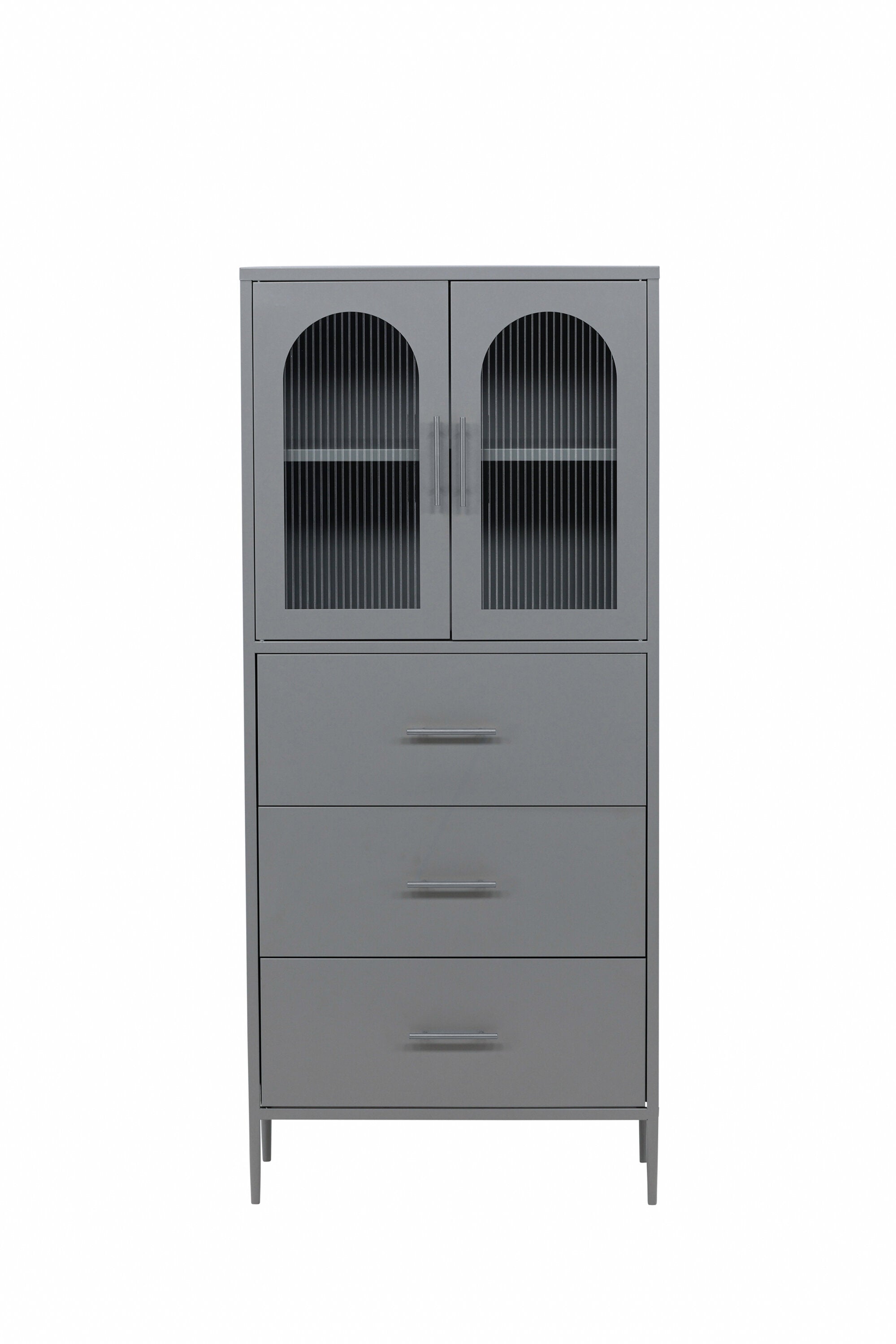 Kabinett La Paz in Hellgrau präsentiert im Onlineshop von KAQTU Design AG. Cabinet ist von Venture Home