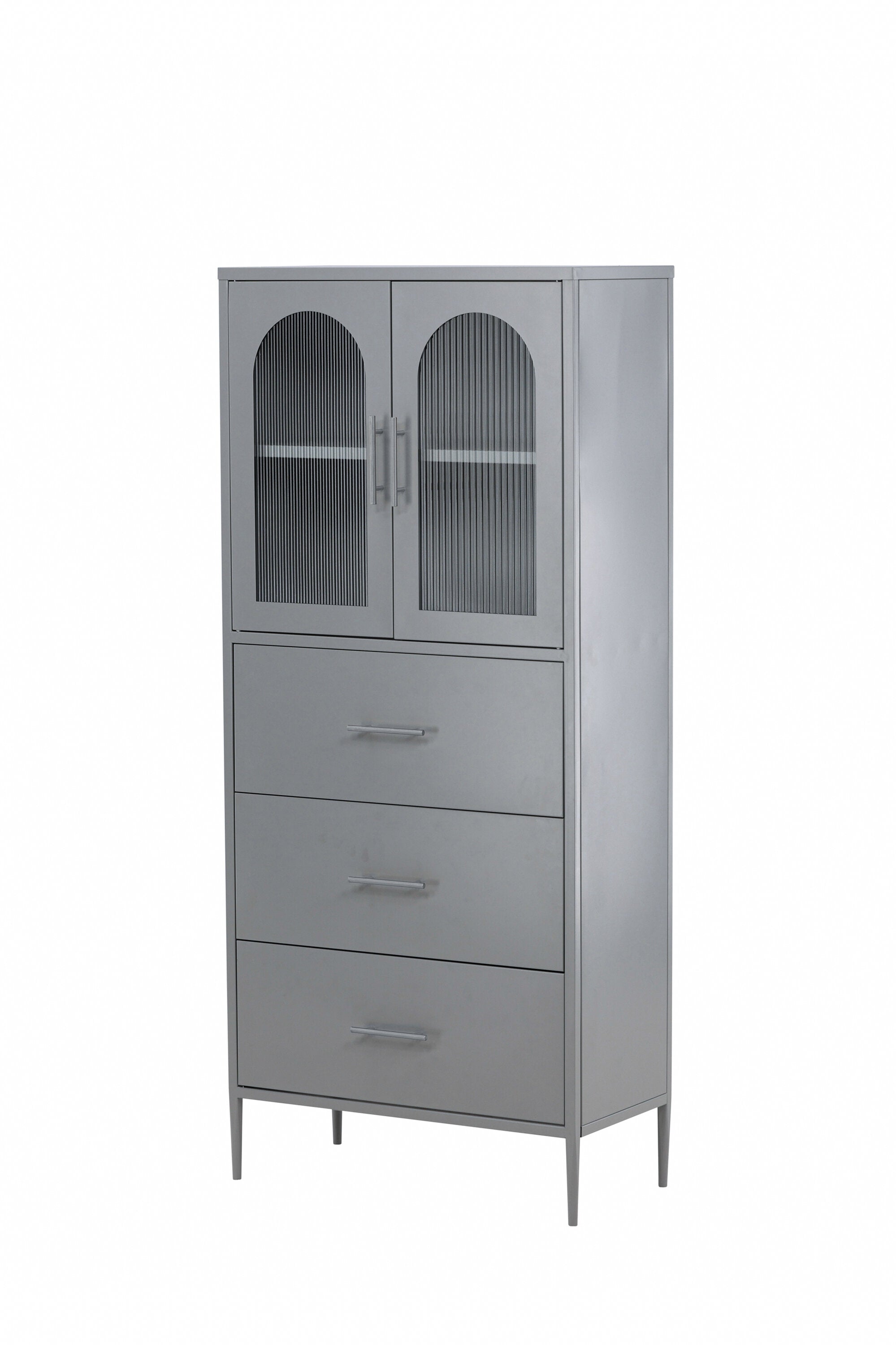 Kabinett La Paz in Hellgrau präsentiert im Onlineshop von KAQTU Design AG. Cabinet ist von Venture Home