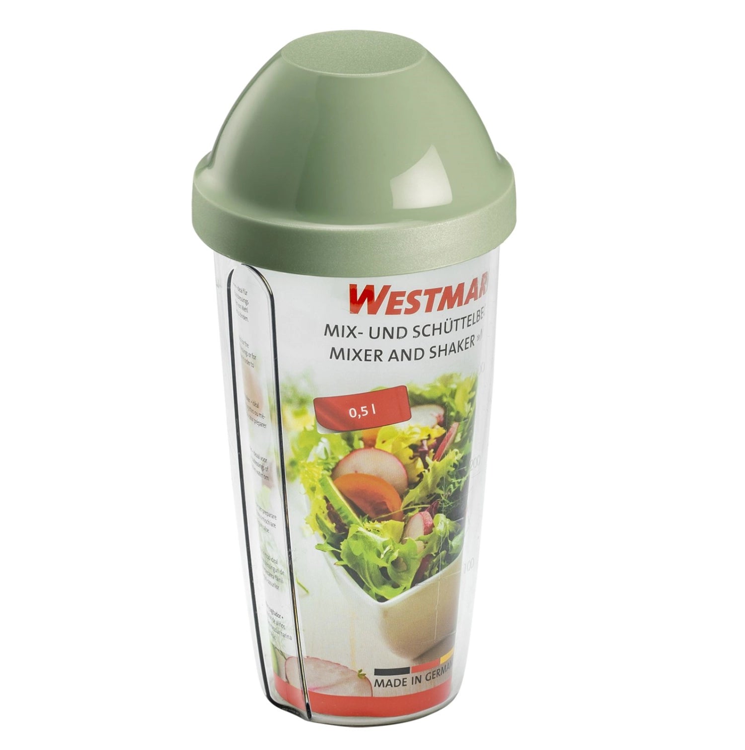 Maxi Schüttelbecher 0.5l mint in Grün präsentiert im Onlineshop von KAQTU Design AG. Küchenhelfer ist von Westmark