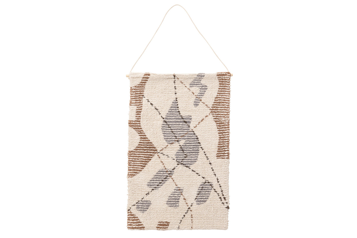 Liam Textil in Elfenbein präsentiert im Onlineshop von KAQTU Design AG. Wandteppich ist von Venture Home